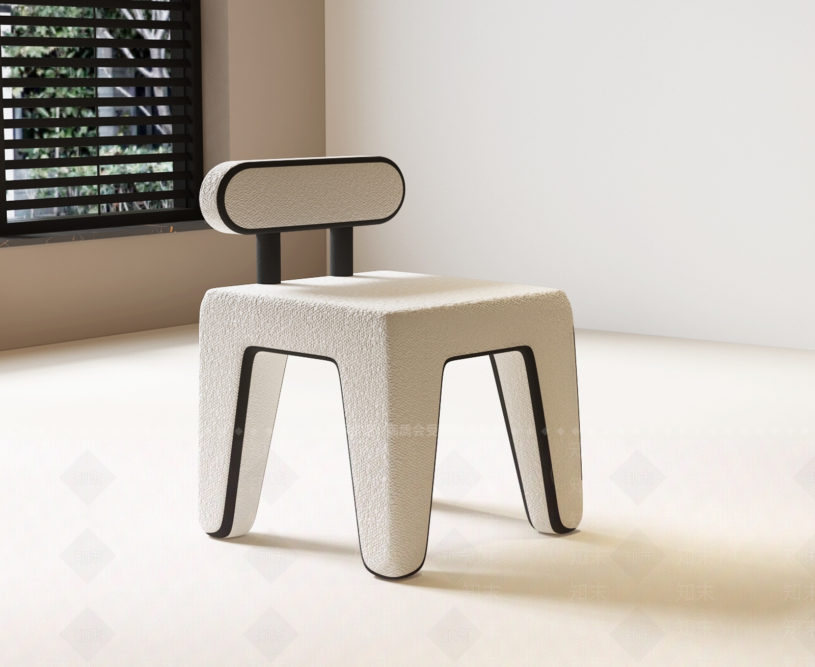 现代法式休闲椅3D模型下载【ID:1192515451】