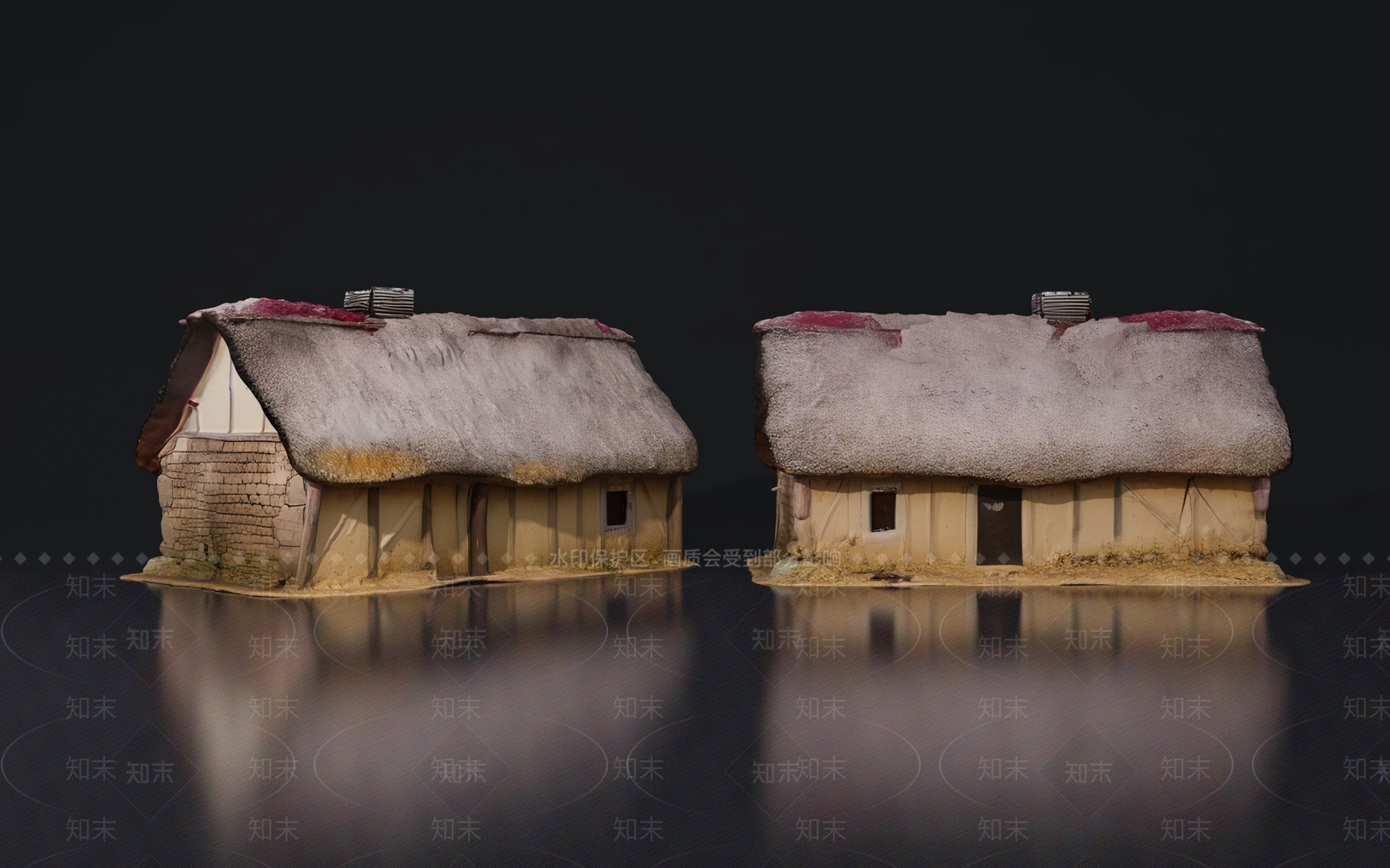 现代古建3D模型下载【ID:1192518457】