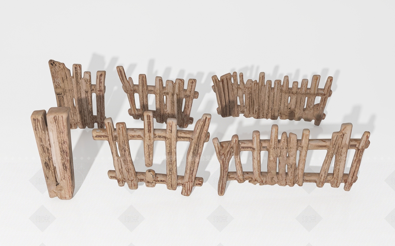 现代栏杆3D模型下载【ID:1192522189】
