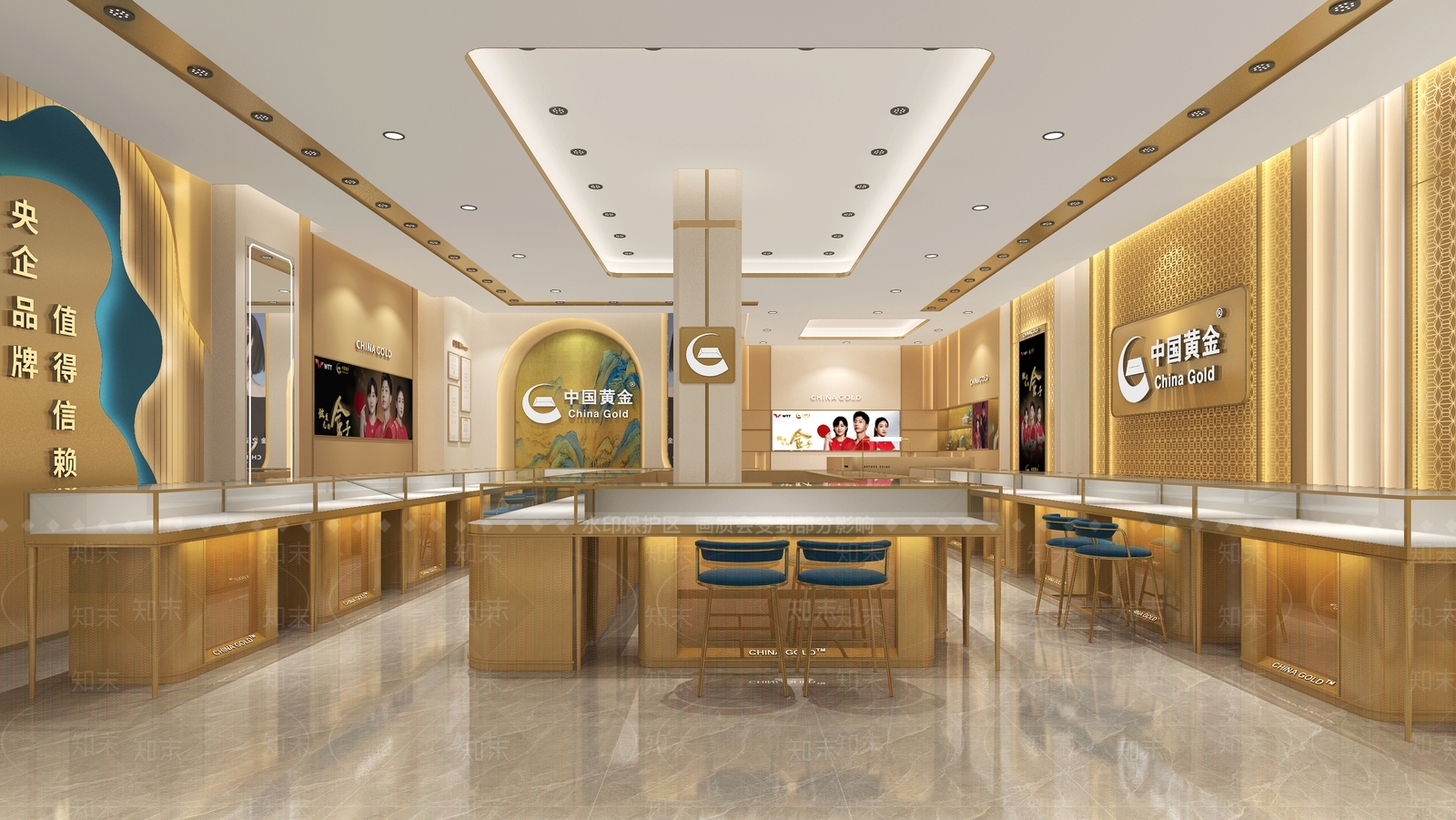 轻奢珠宝店3D模型下载【ID:1192522383】