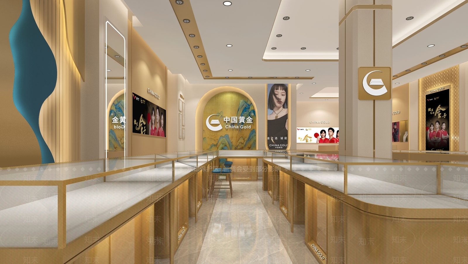 轻奢珠宝店3D模型下载【ID:1192522383】