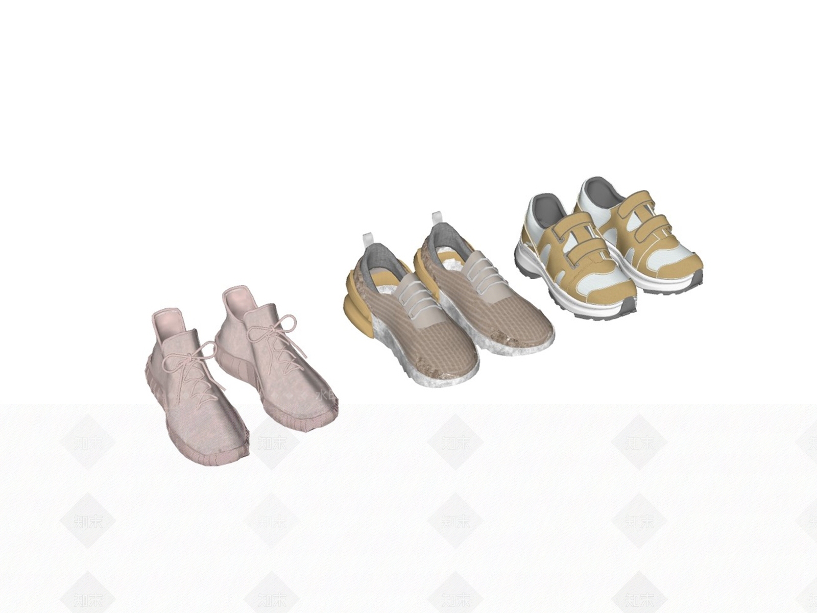 鞋子SU模型下载【ID:1192524951】