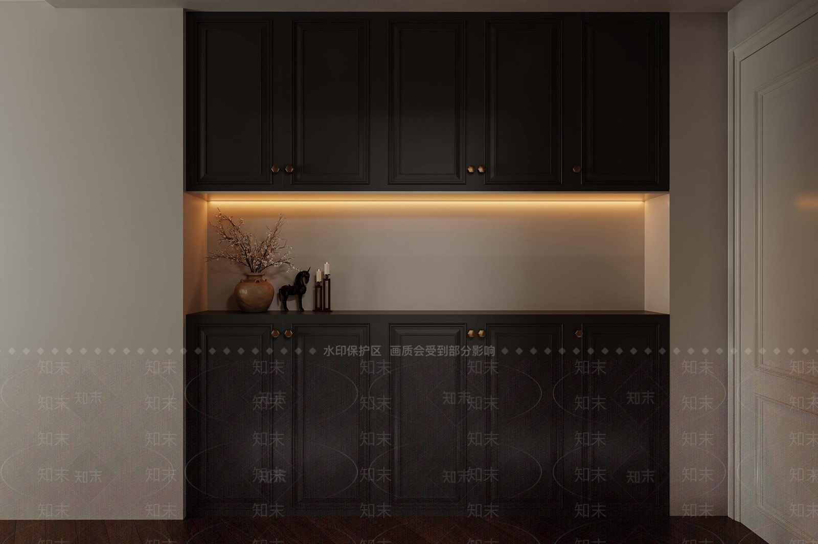美式酒店客房3D模型下载【ID:1215114557】