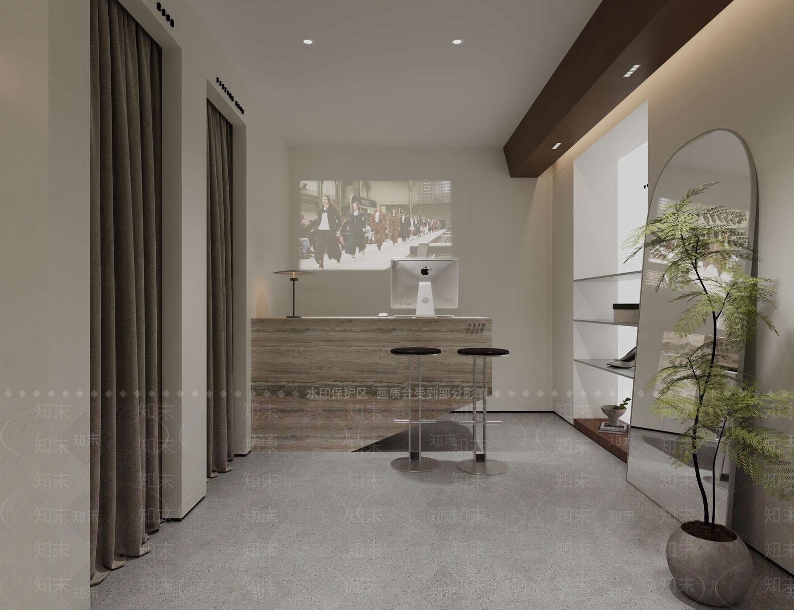 现代服装店3D模型下载【ID:1192531551】