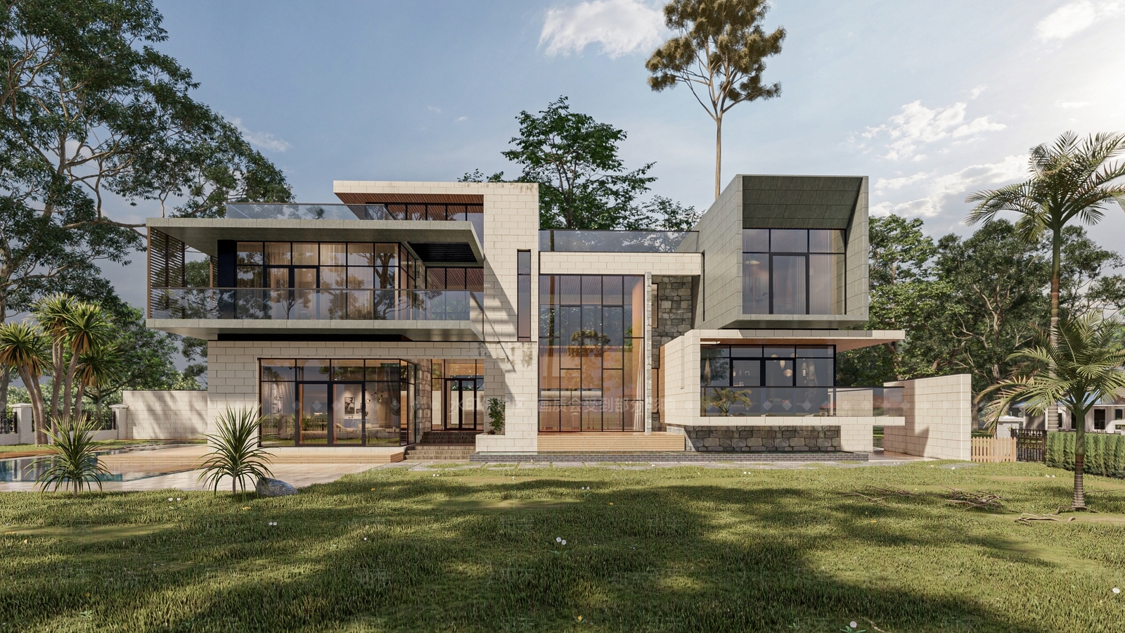 现代风格建筑SU模型下载【ID:1192535908】