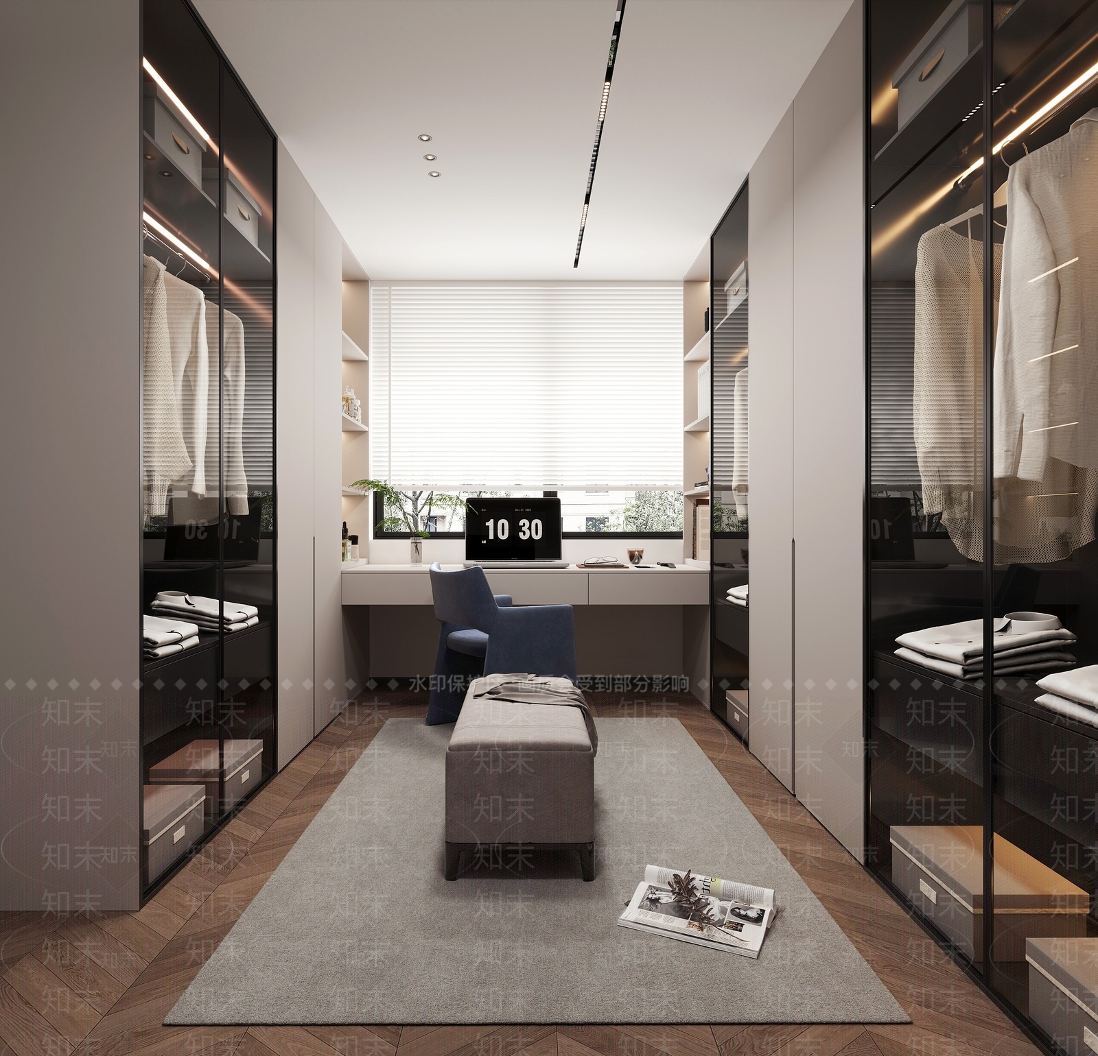 现代意式衣帽间3D模型下载【ID:1192538054】