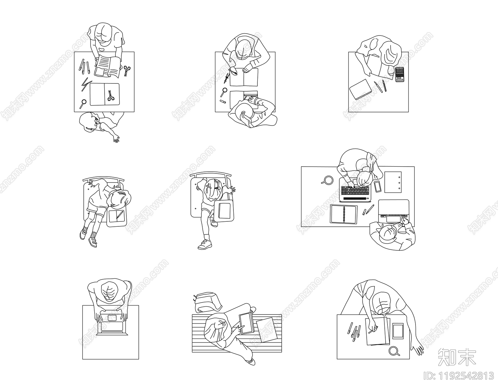 人物cad施工图下载【ID:1192542813】