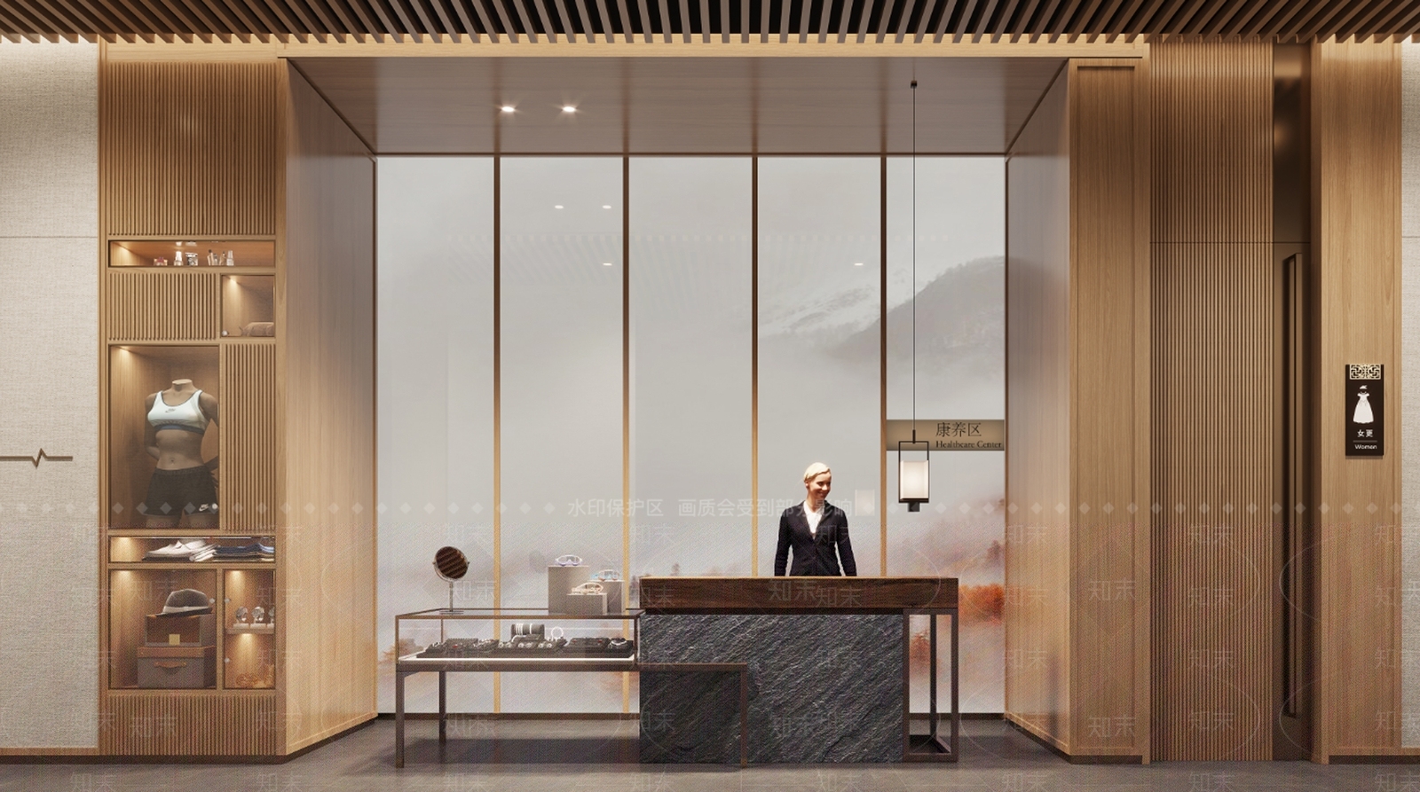 现代新中式其他娱乐空间3D模型下载【ID:1192543934】