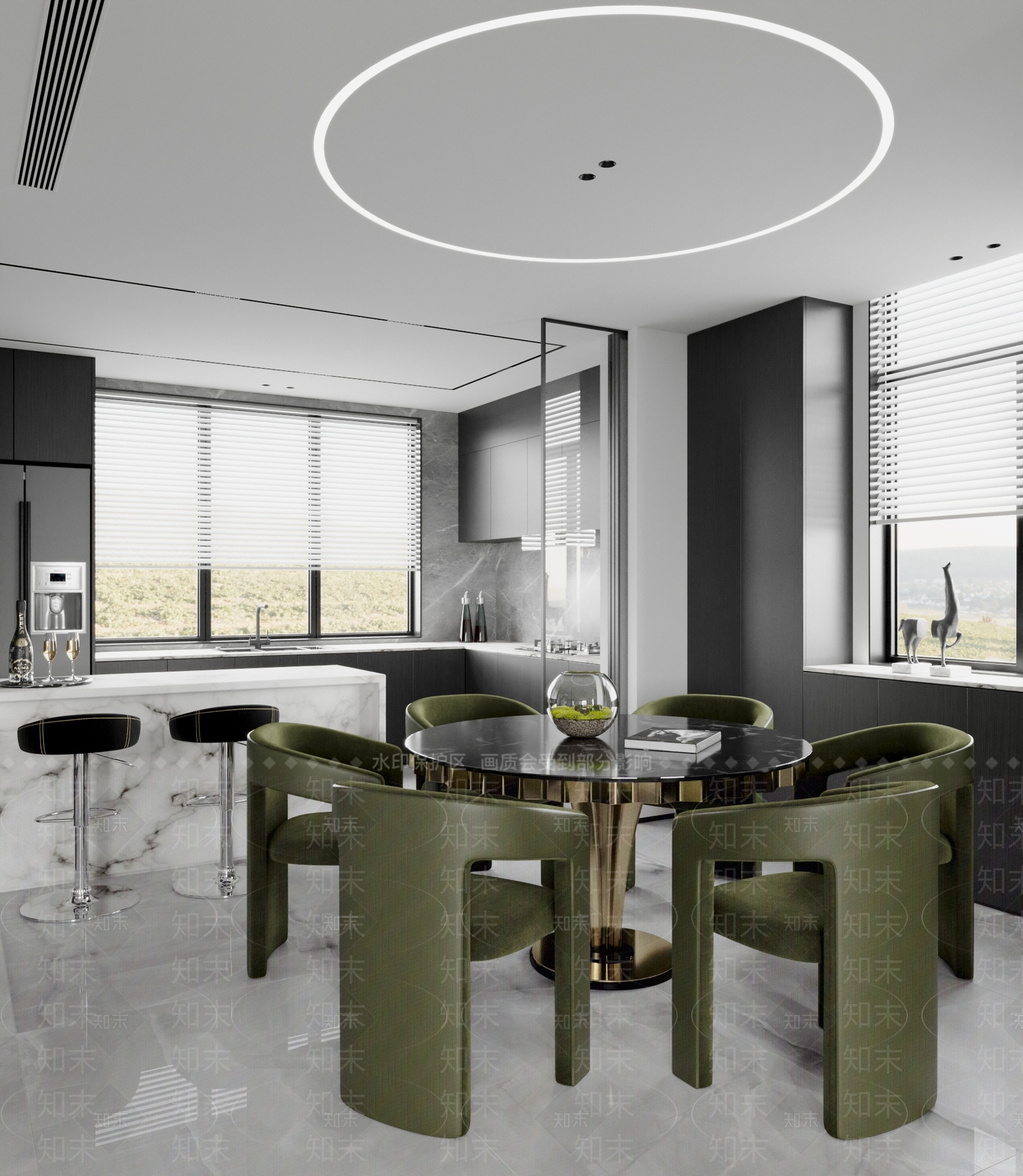 大理石吧台吧台3D模型下载【ID:1227545421】