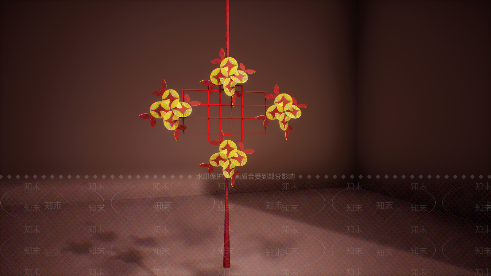 新中式中式挂件SU模型下载【ID:1192556985】