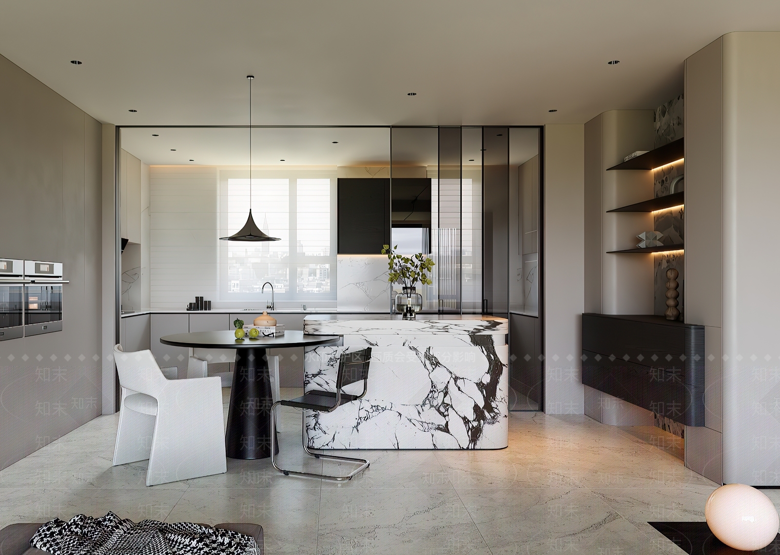 简约家居餐厅3D模型下载【ID:1192559026】