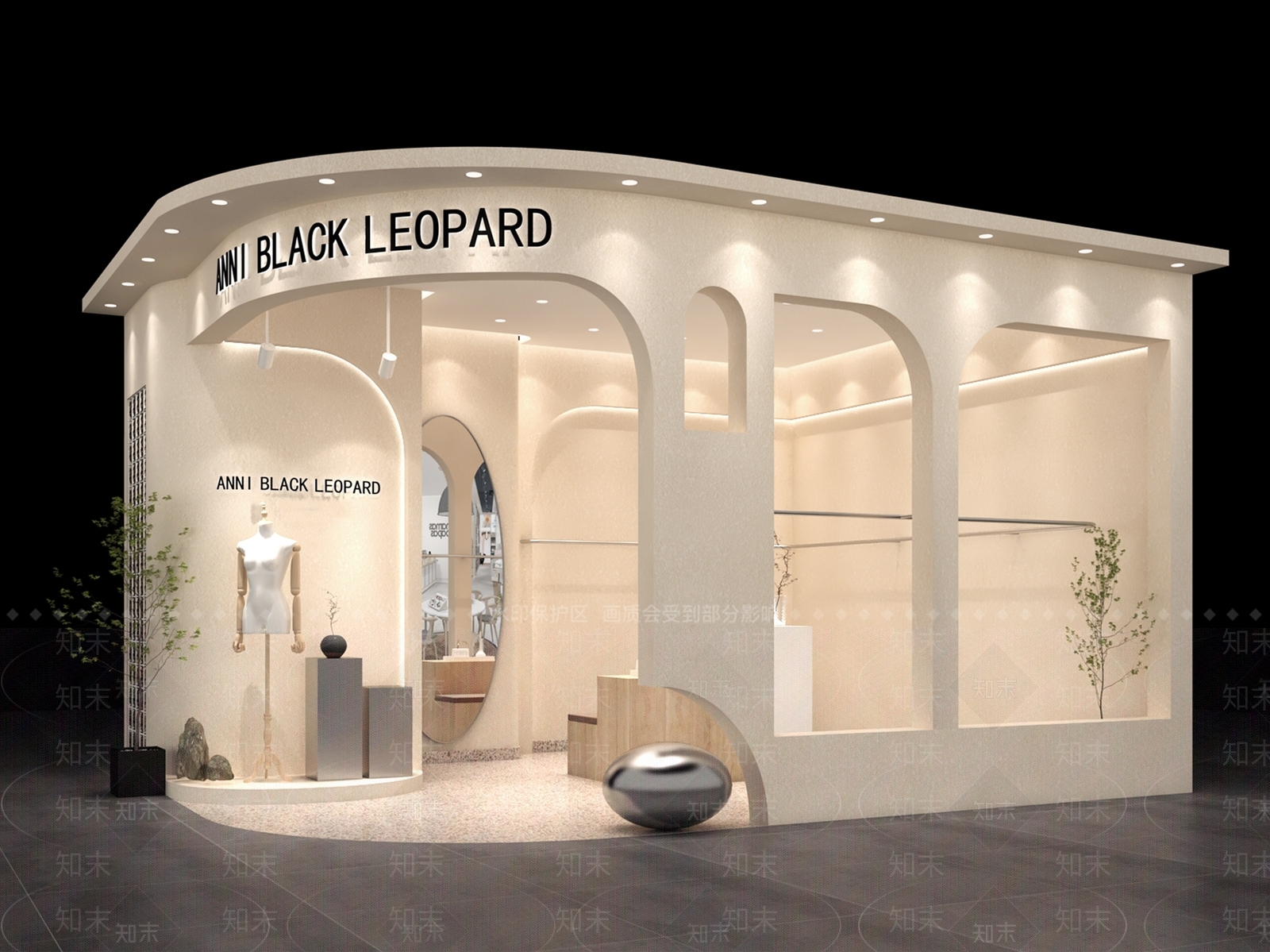 现代服装店3D模型下载【ID:1192559158】