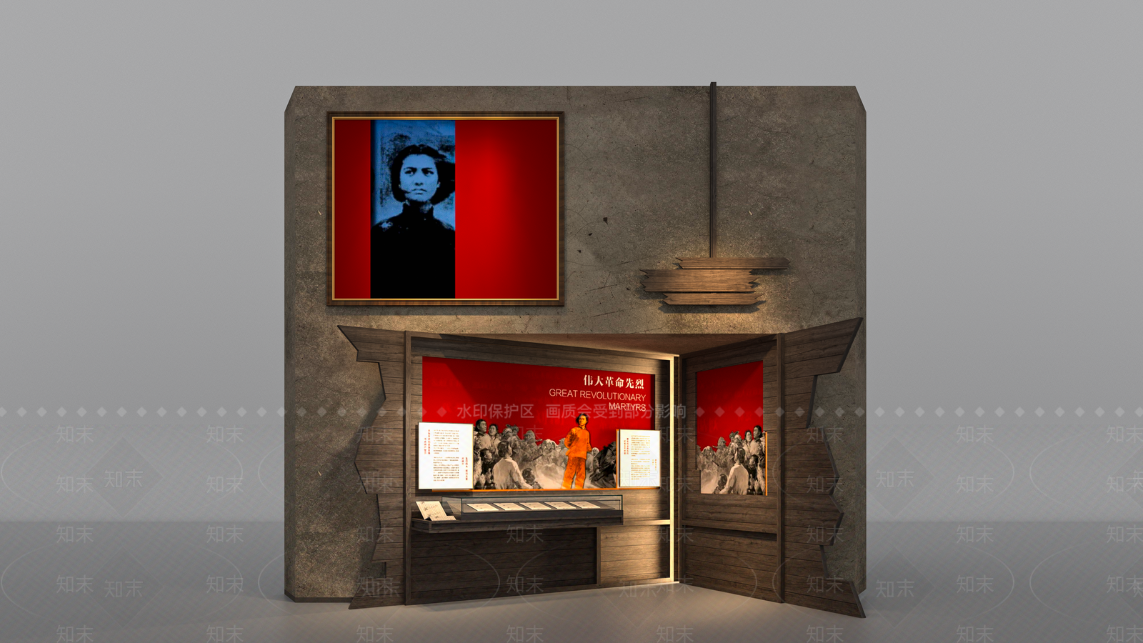 现代党建展厅SU模型下载【ID:1192561780】