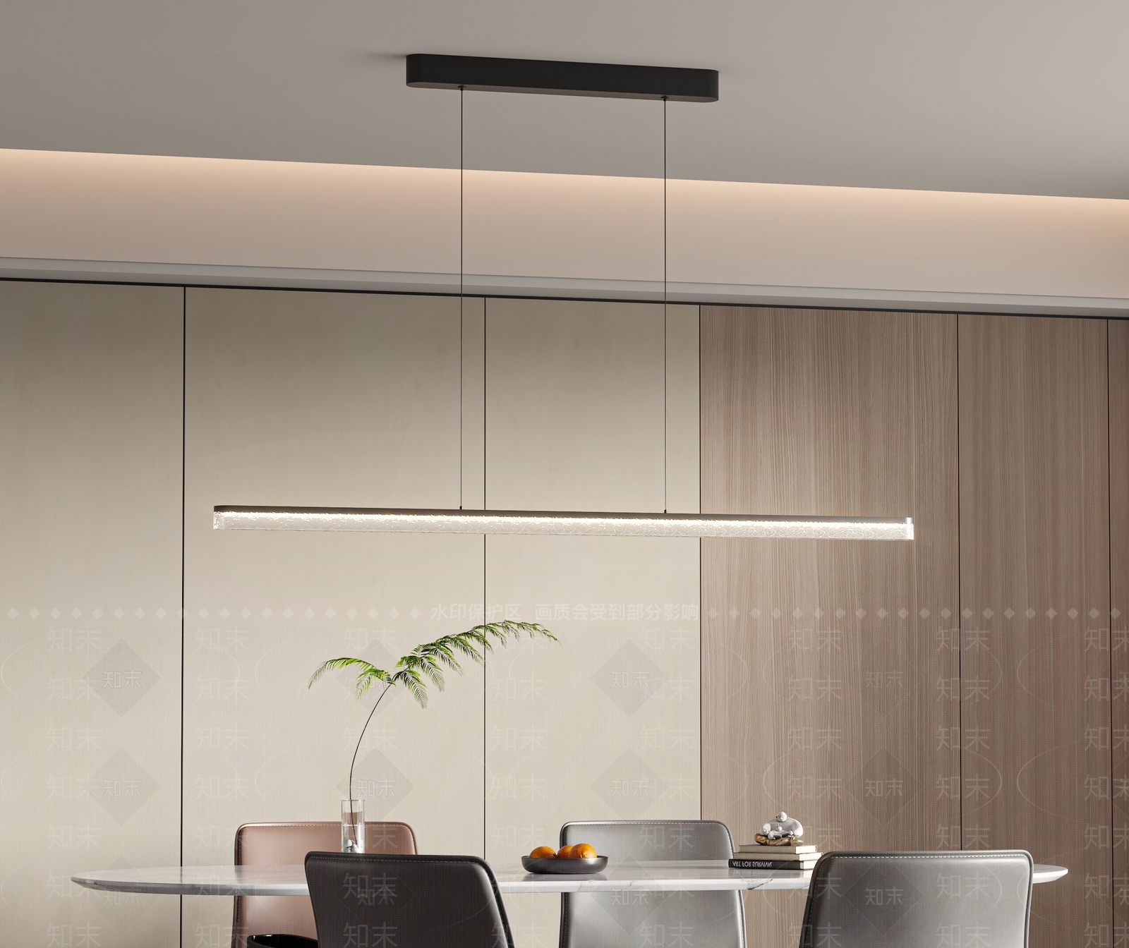 现代简约餐厅吊灯3D模型下载【ID:1192570164】