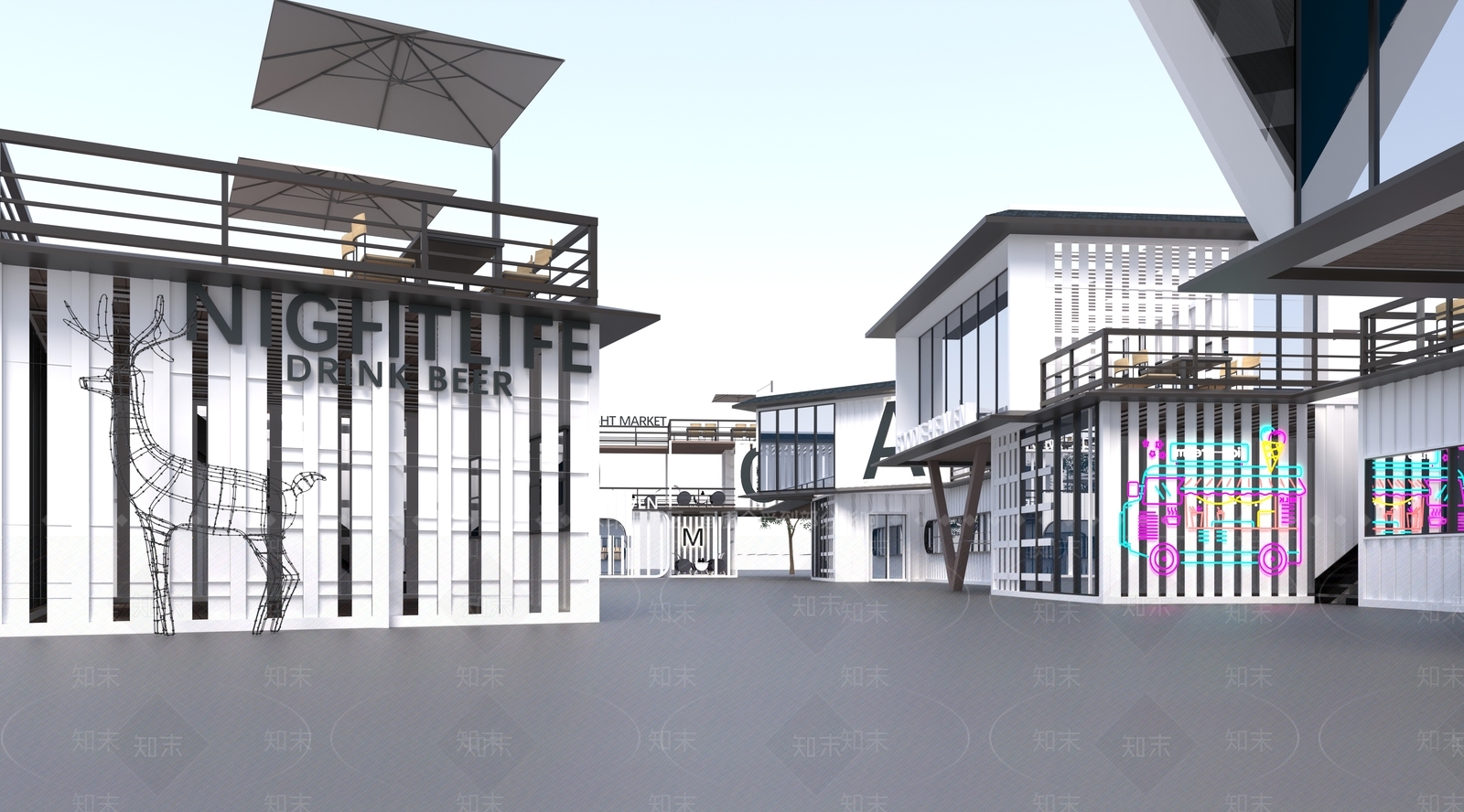 现代其他商业建筑SU模型下载【ID:1192577517】