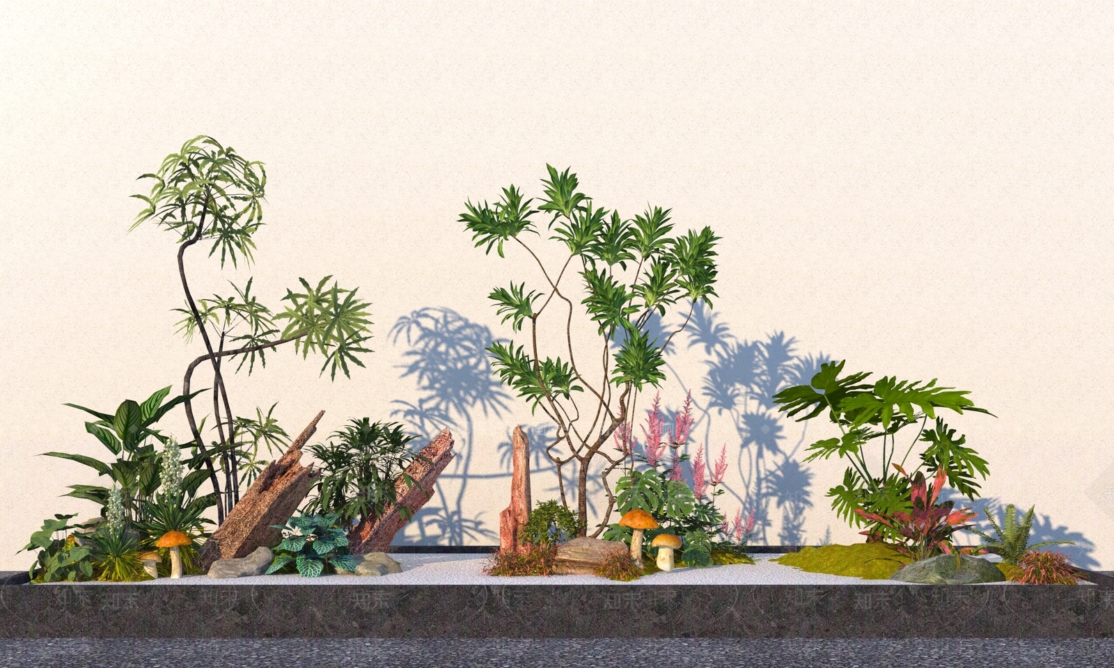 植物堆3D模型下载【ID:1192577954】