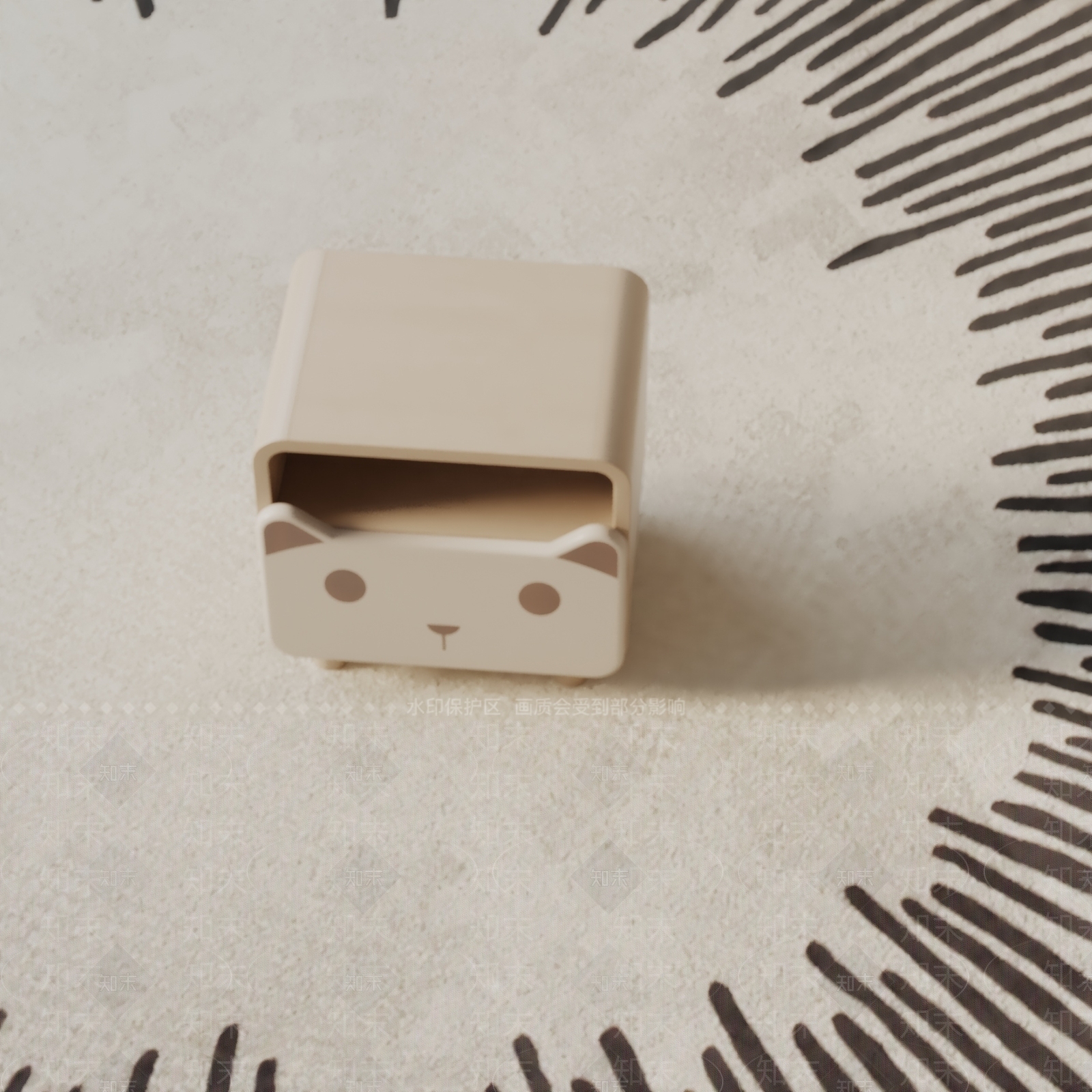 现代床头柜3D模型下载【ID:1192578414】