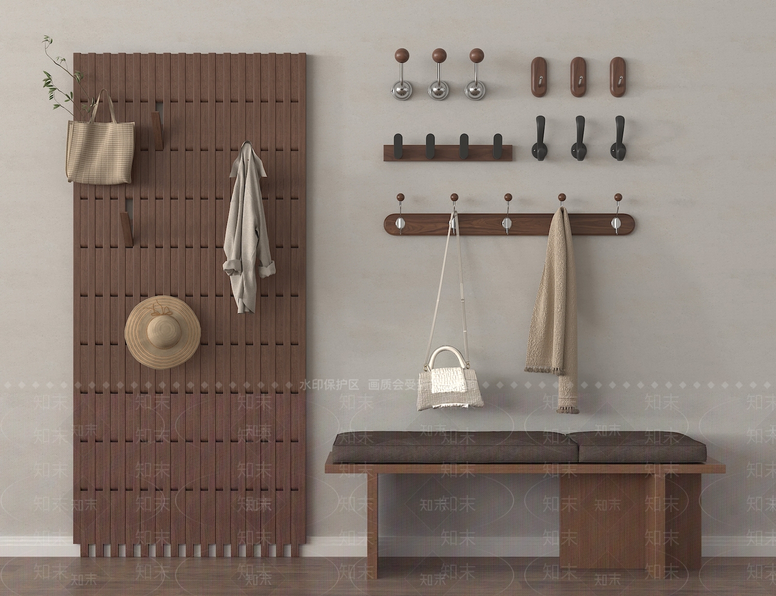 中古挂钩SU模型下载【ID:1192578581】