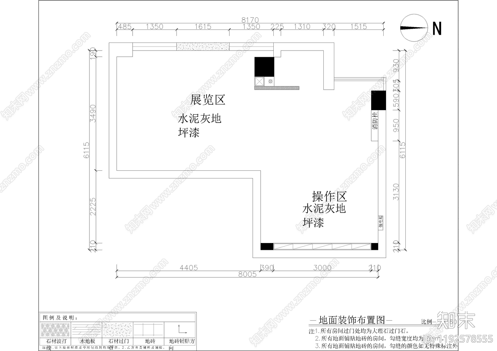 现代其他商业空间cad施工图下载【ID:1192578555】