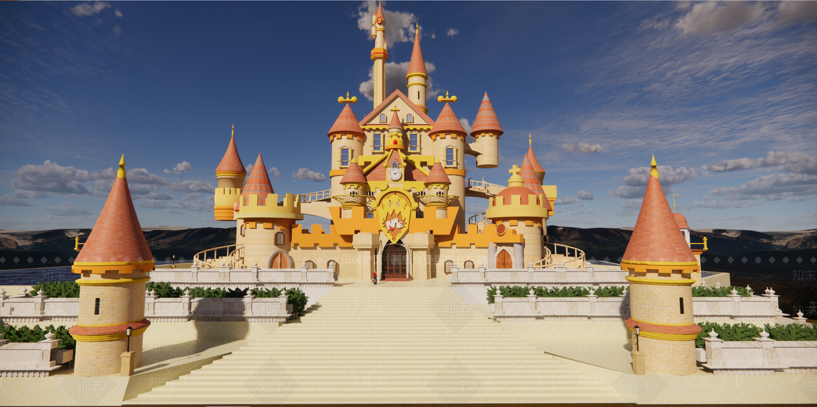 欧式风格建筑SU模型下载【ID:1196702504】