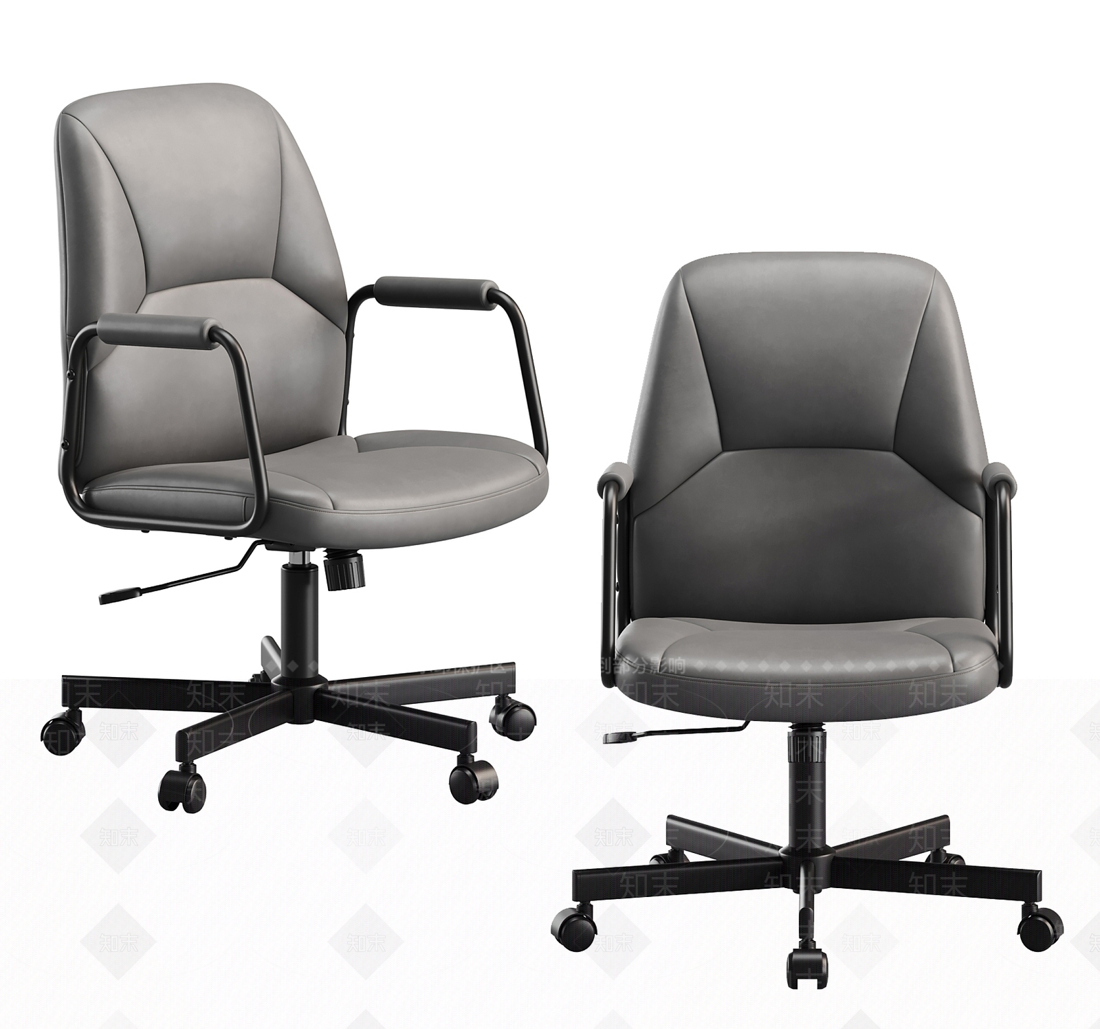 中古现代办公椅SU模型下载【ID:1192578856】