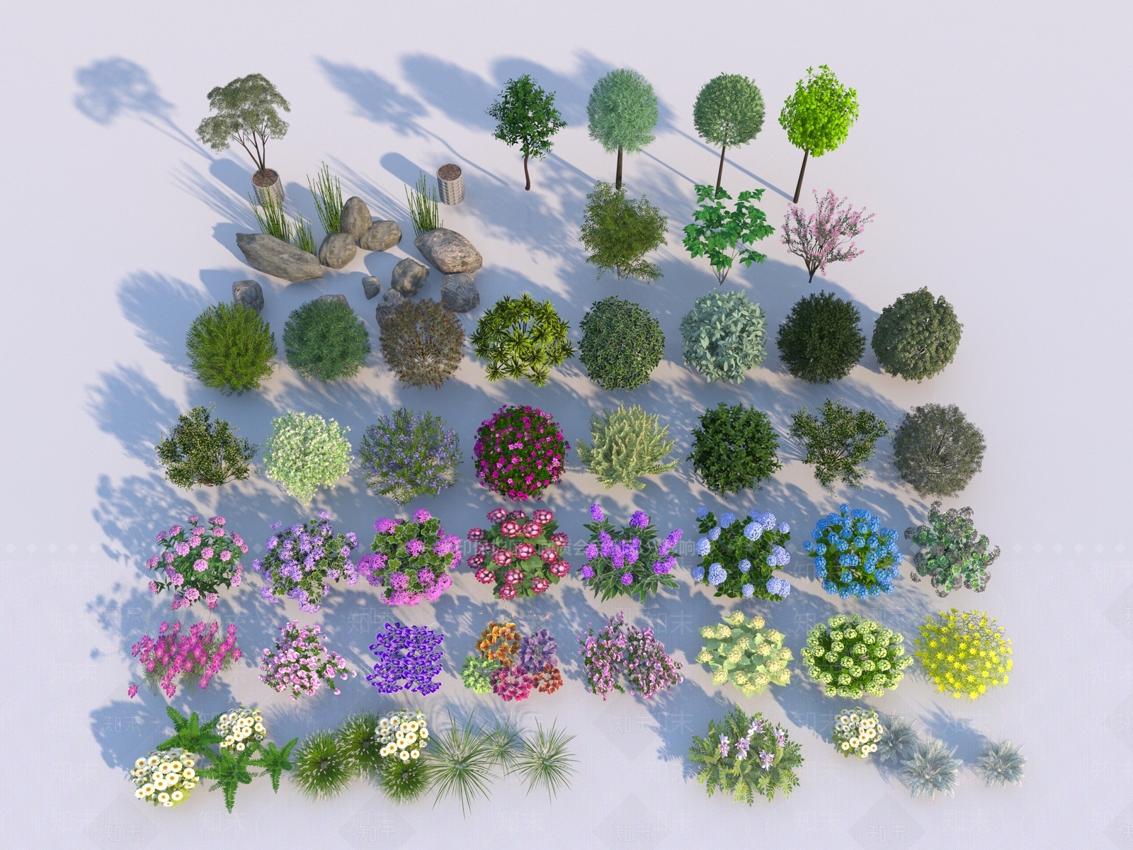 植物堆3D模型下载【ID:1192579085】