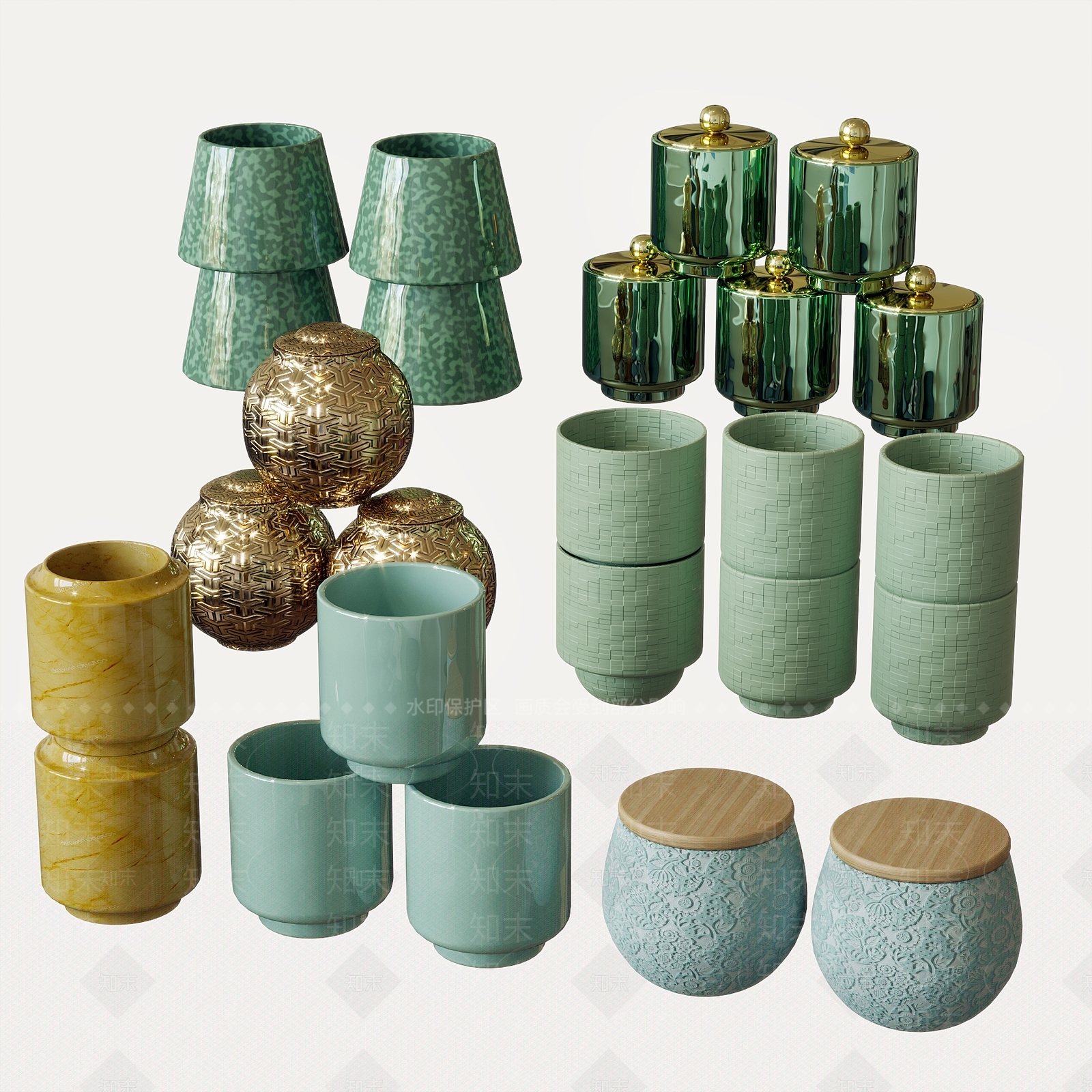 茶具SU模型下载【ID:1192579221】