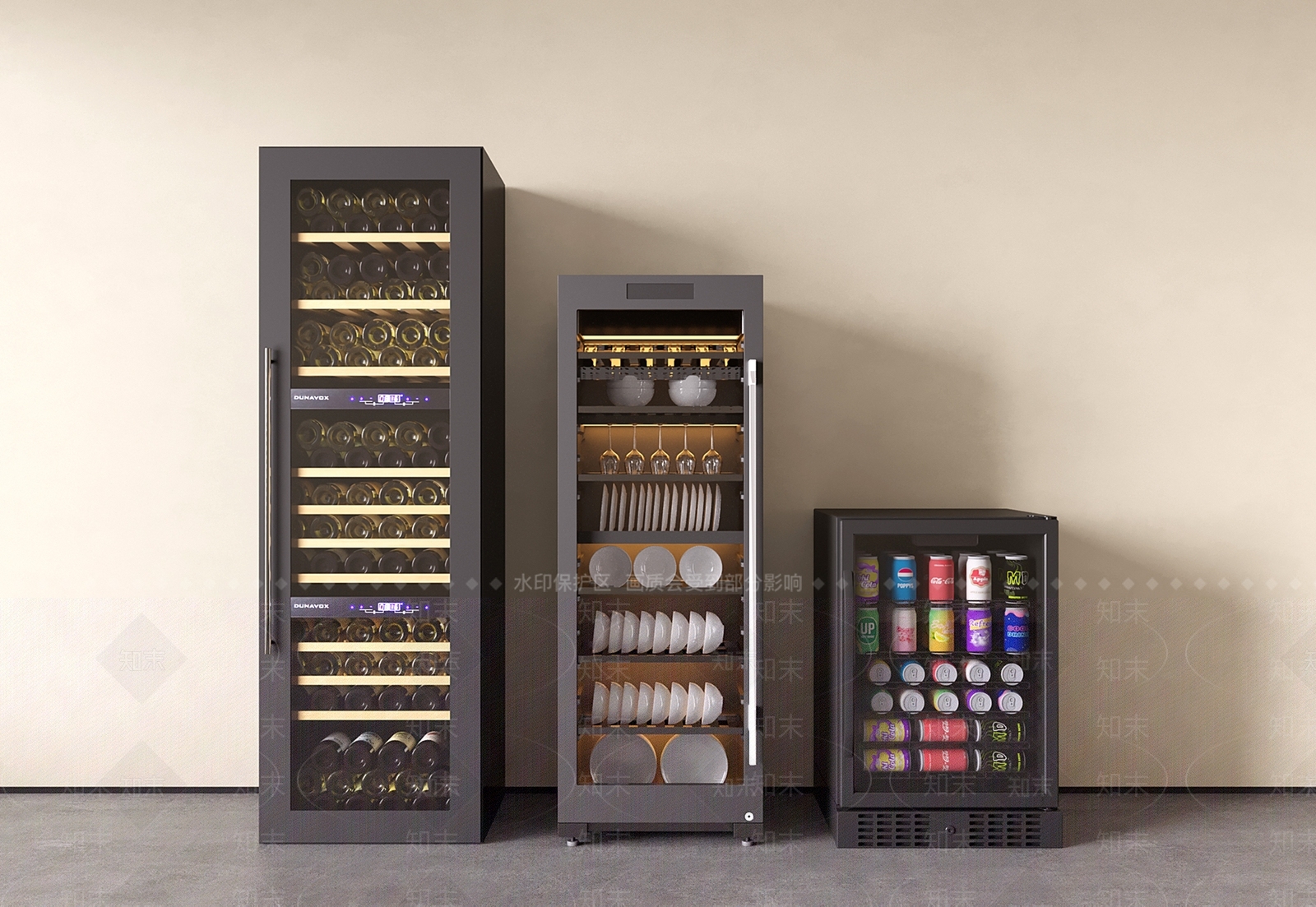 冰柜SU模型下载【ID:1192586899】