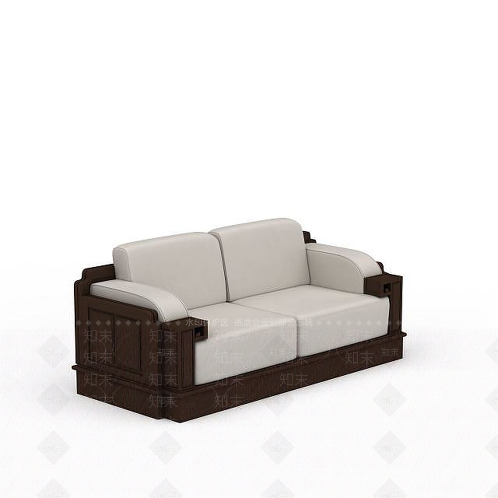 现代双人沙发3D模型下载【ID:1199202384】