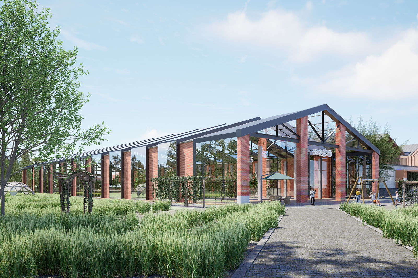 现代农场SU模型下载【ID:1192592510】