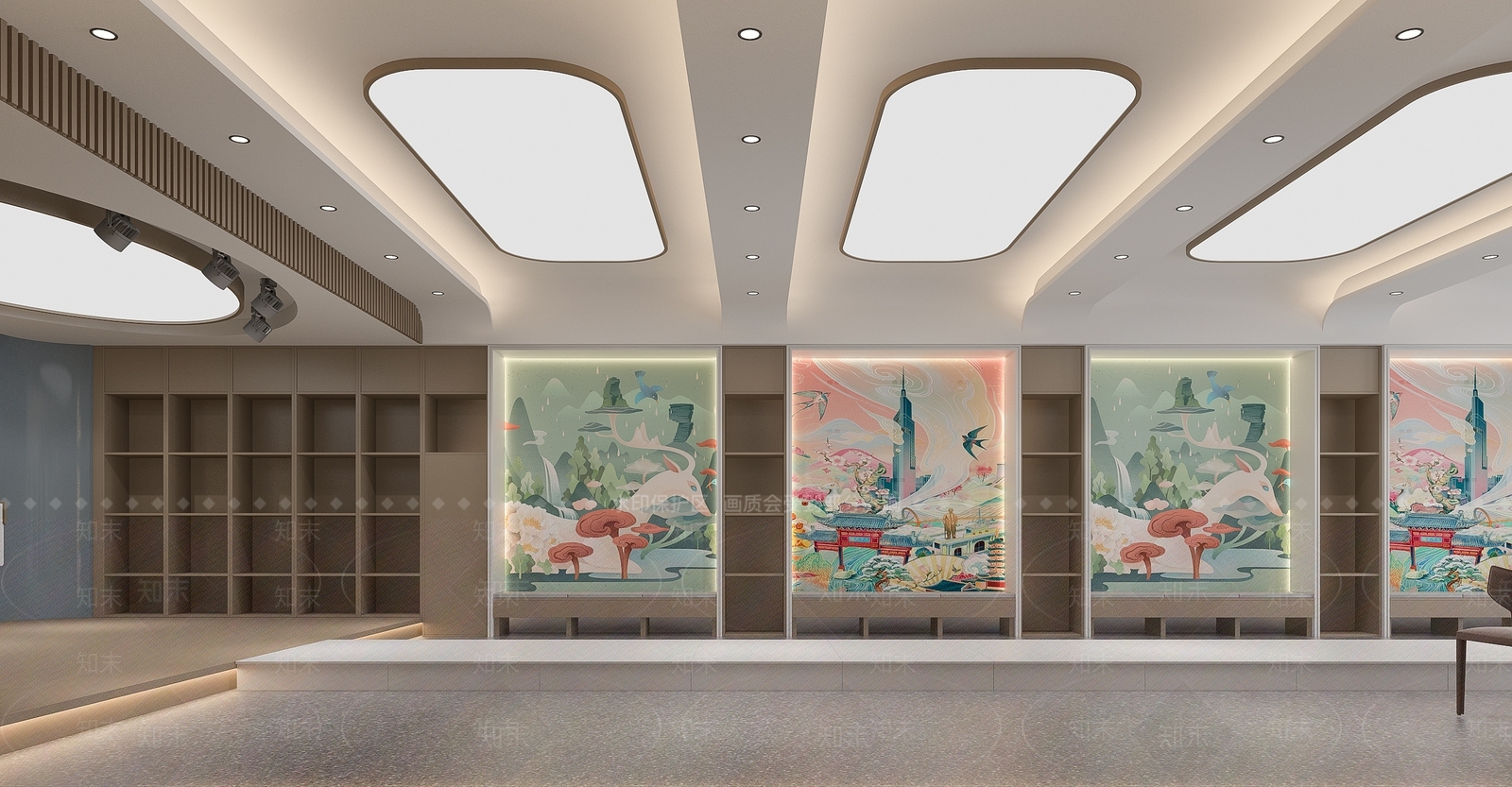 现代教室3D模型下载【ID:1192597621】