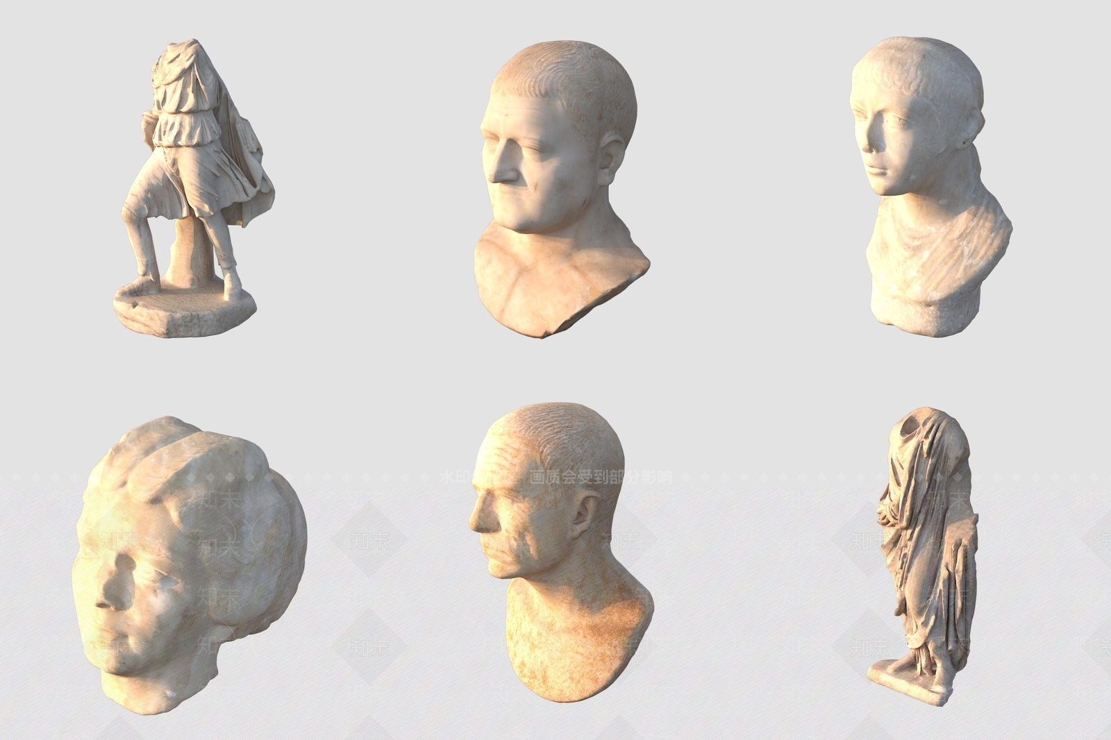 欧式景观雕塑3D模型下载【ID:1192597190】