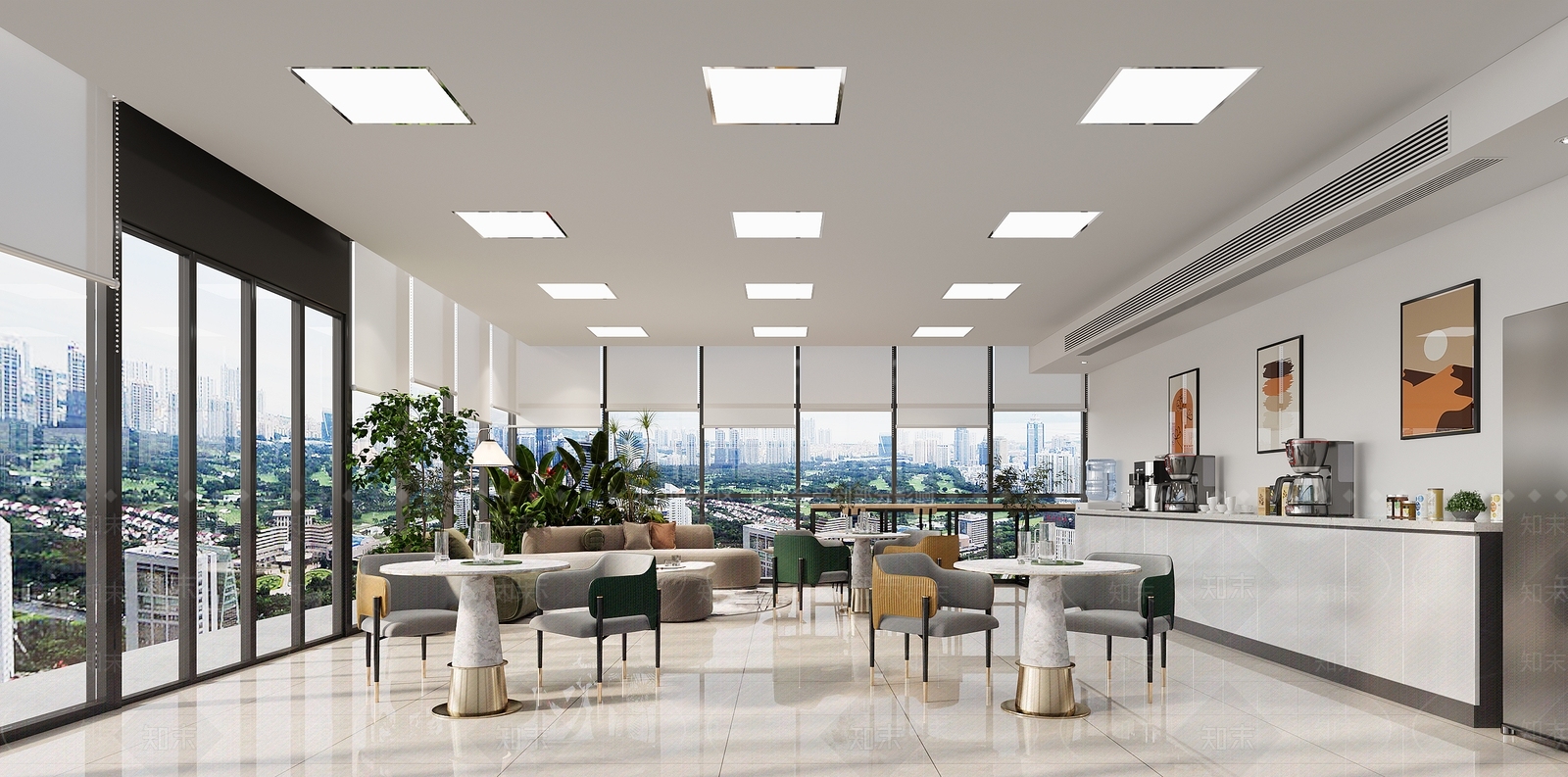 现代简约休息区3D模型下载【ID:1192599751】