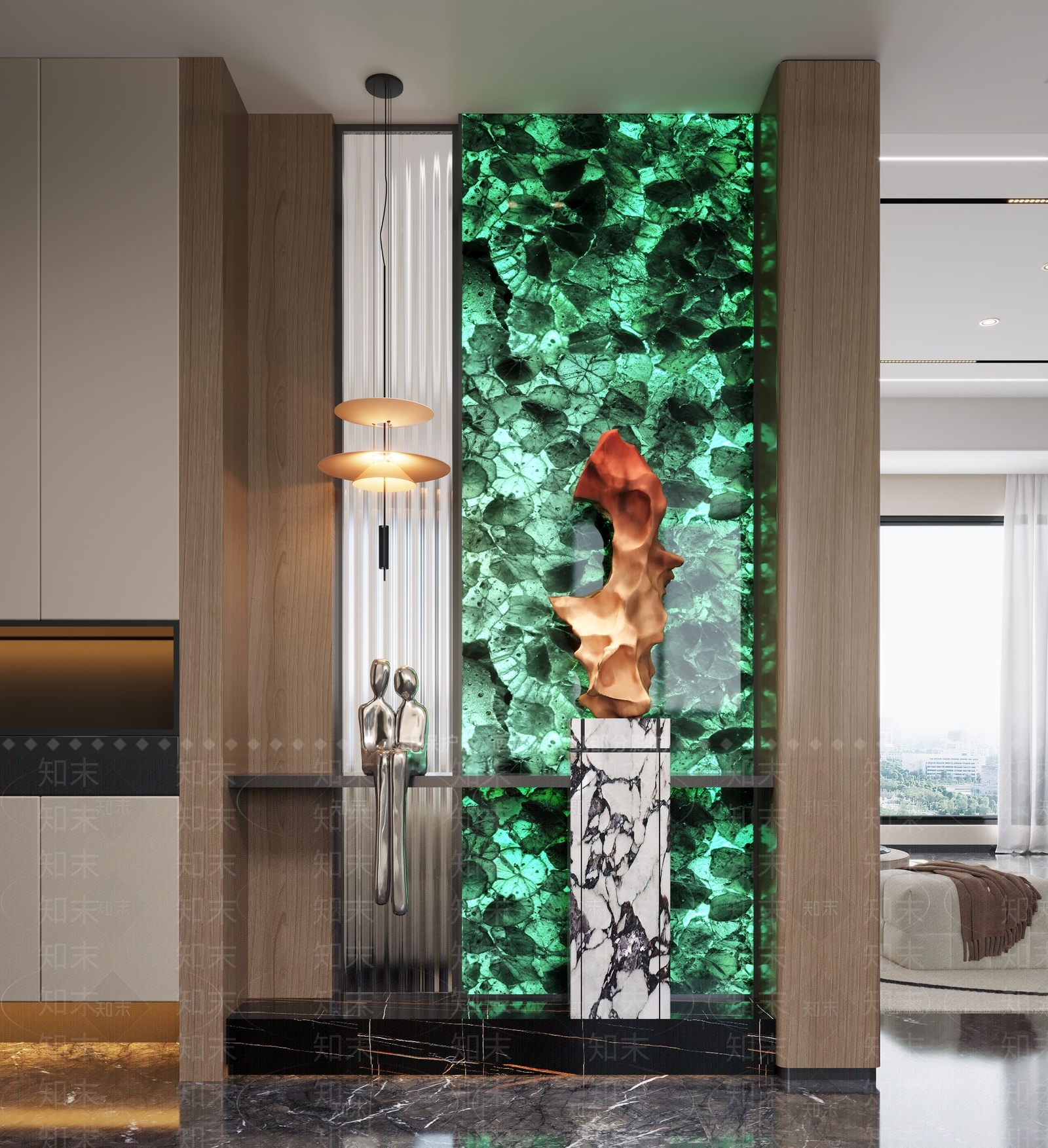 现代玄关3D模型下载【ID:1192603952】