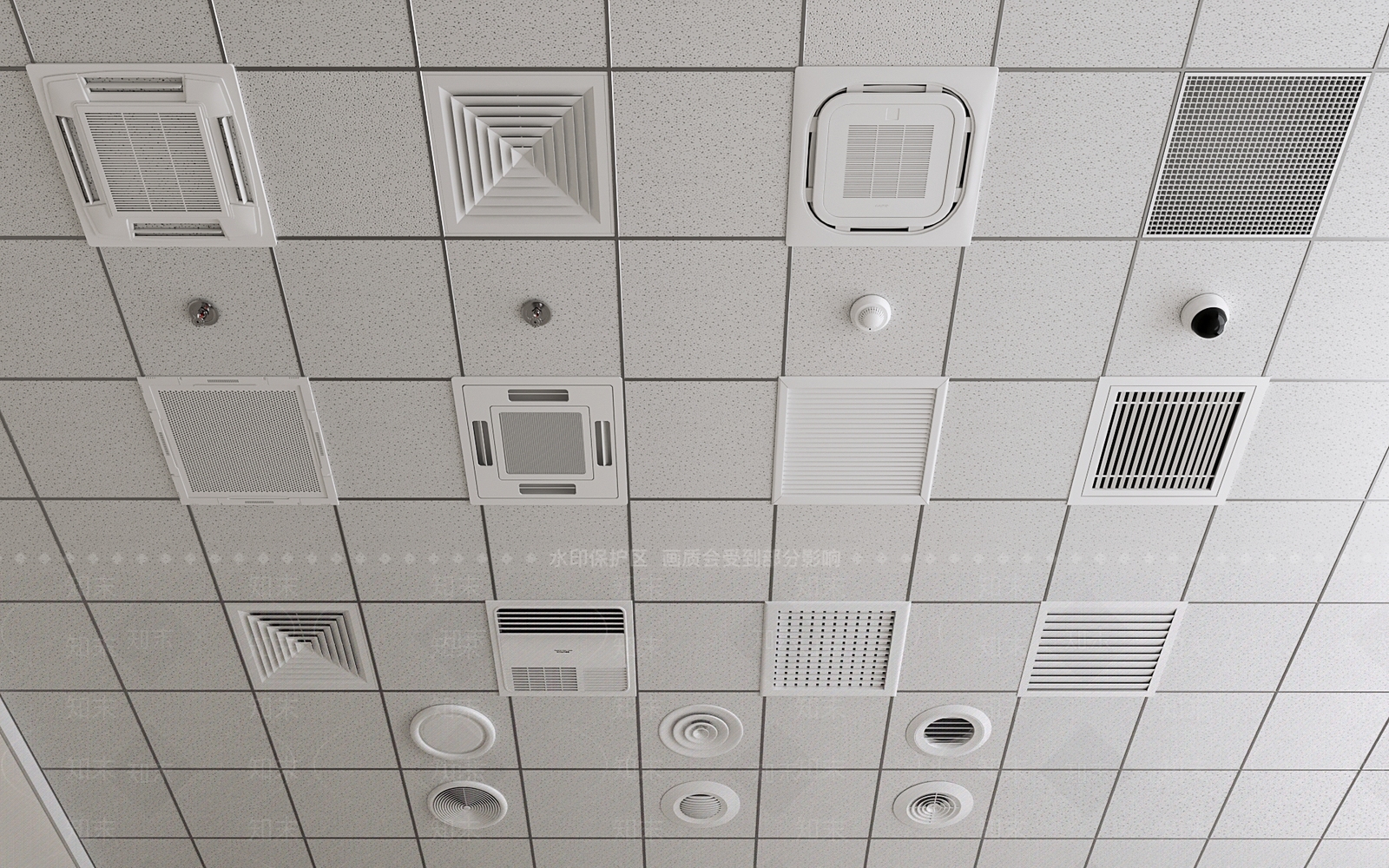 空调出风口3D模型下载【ID:1192612390】