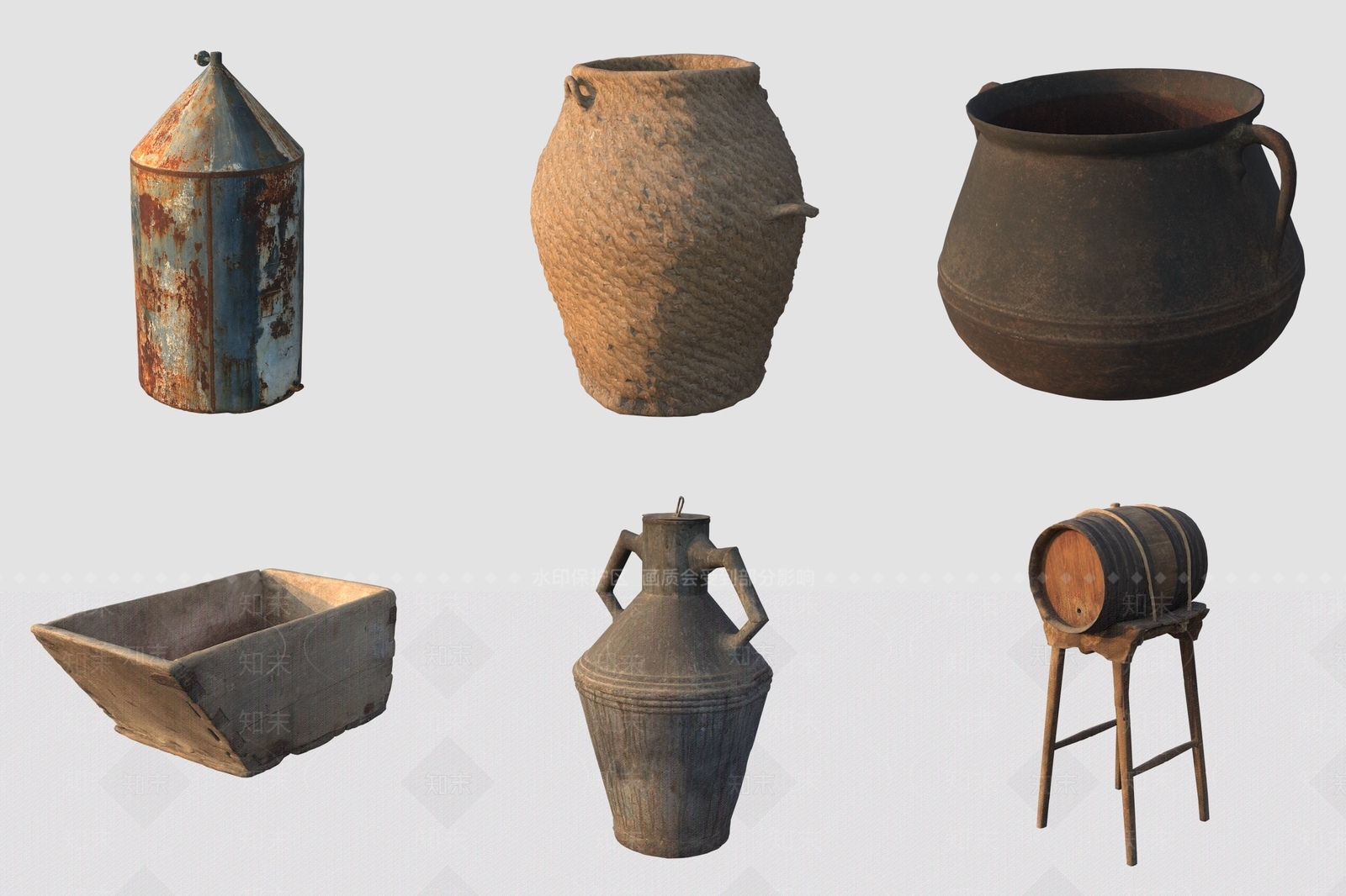 中式其他局部构件3D模型下载【ID:1192608316】