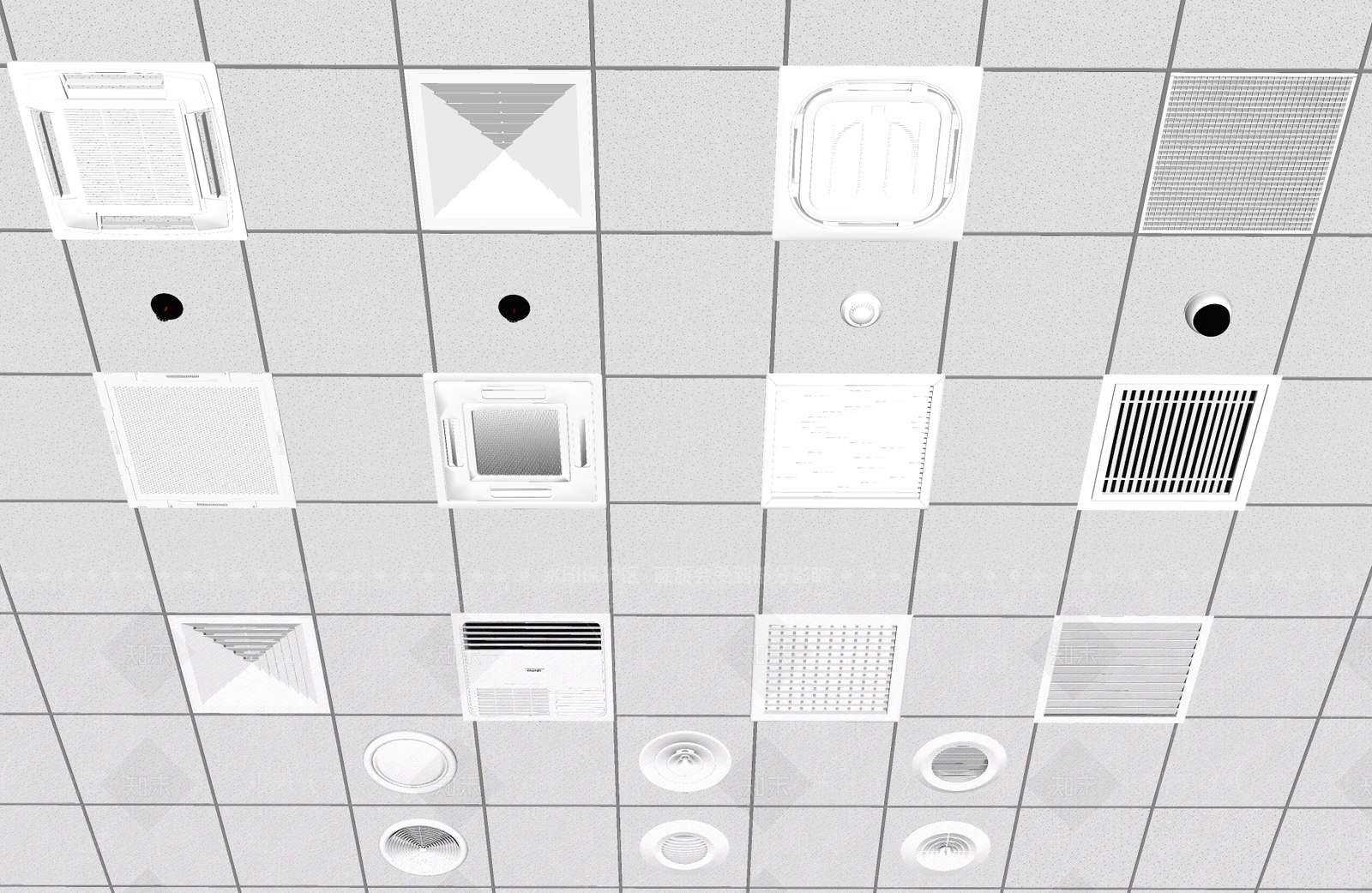 空调出风口SU模型下载【ID:1192612546】