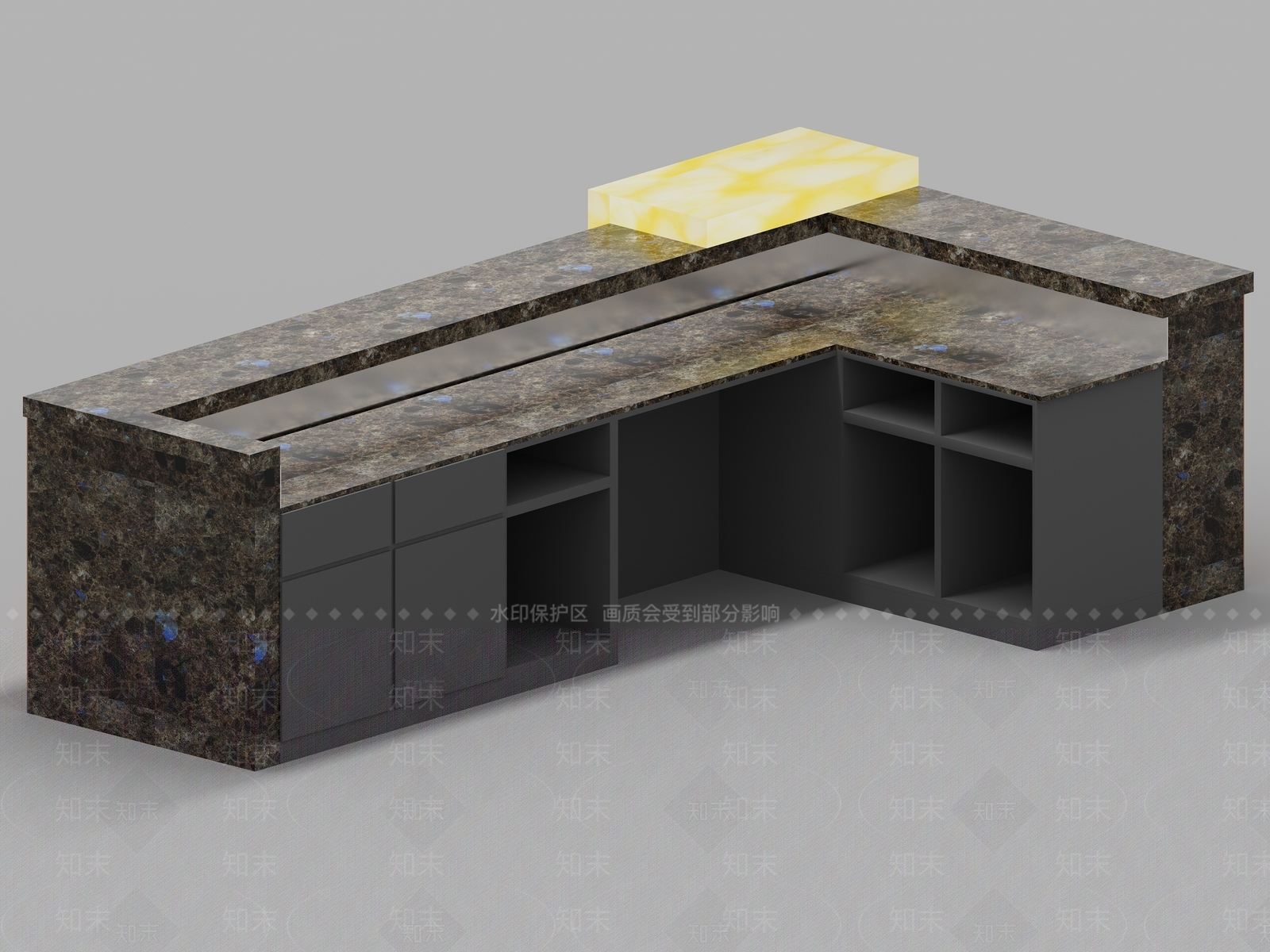 现代简约其他餐饮空间3D模型下载【ID:1192618033】