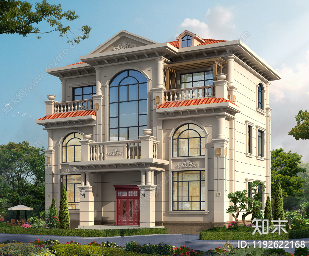 欧式别墅建筑CAD图纸