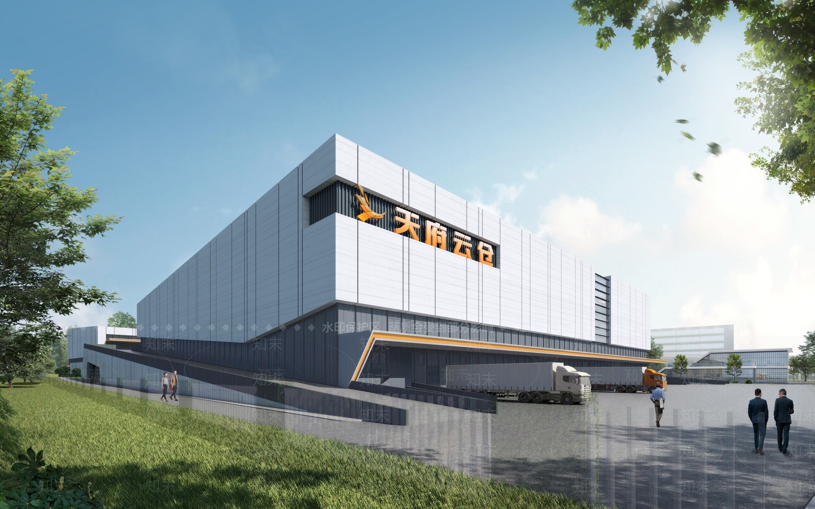 现代仓库SU模型下载【ID:1192622491】