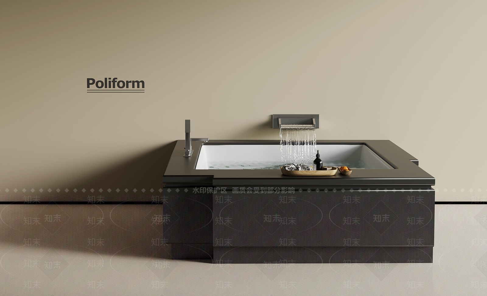 浴缸SU模型下载【ID:1192623900】