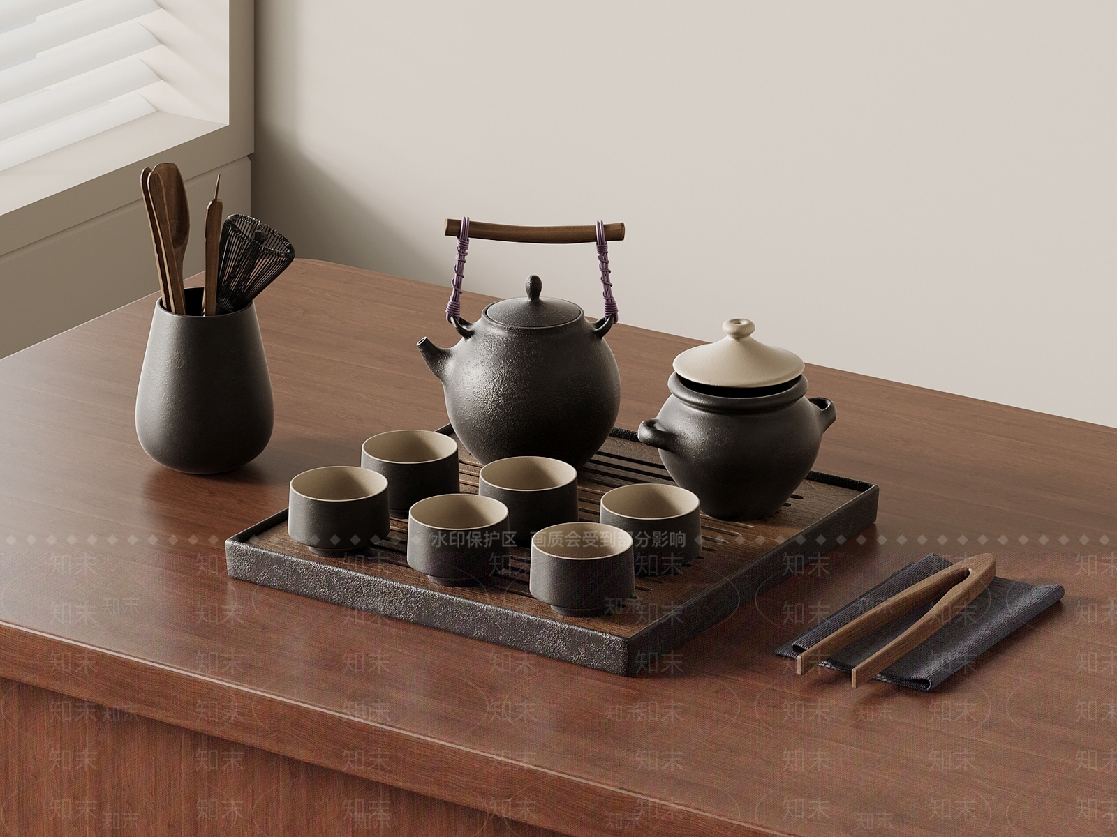 茶具3D模型下载【ID:1192627500】