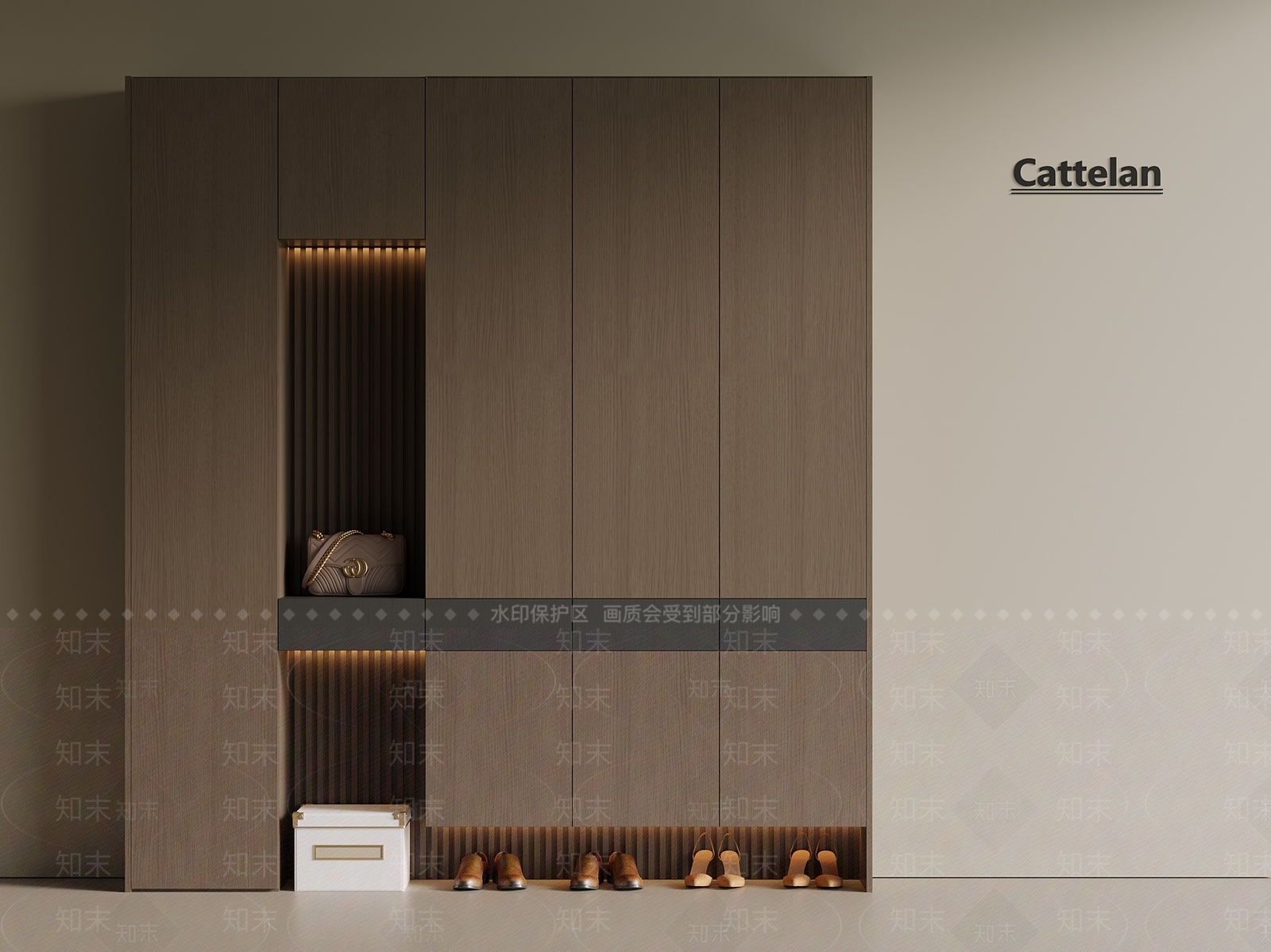 意式中古鞋柜3D模型下载【ID:1192631365】