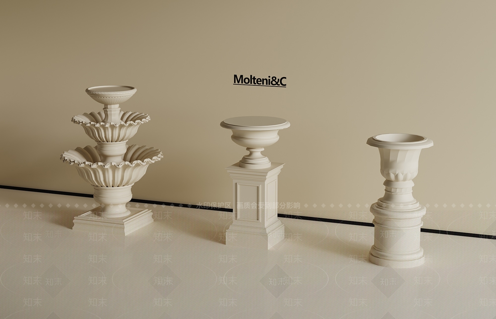 花坛3D模型下载【ID:1192635499】