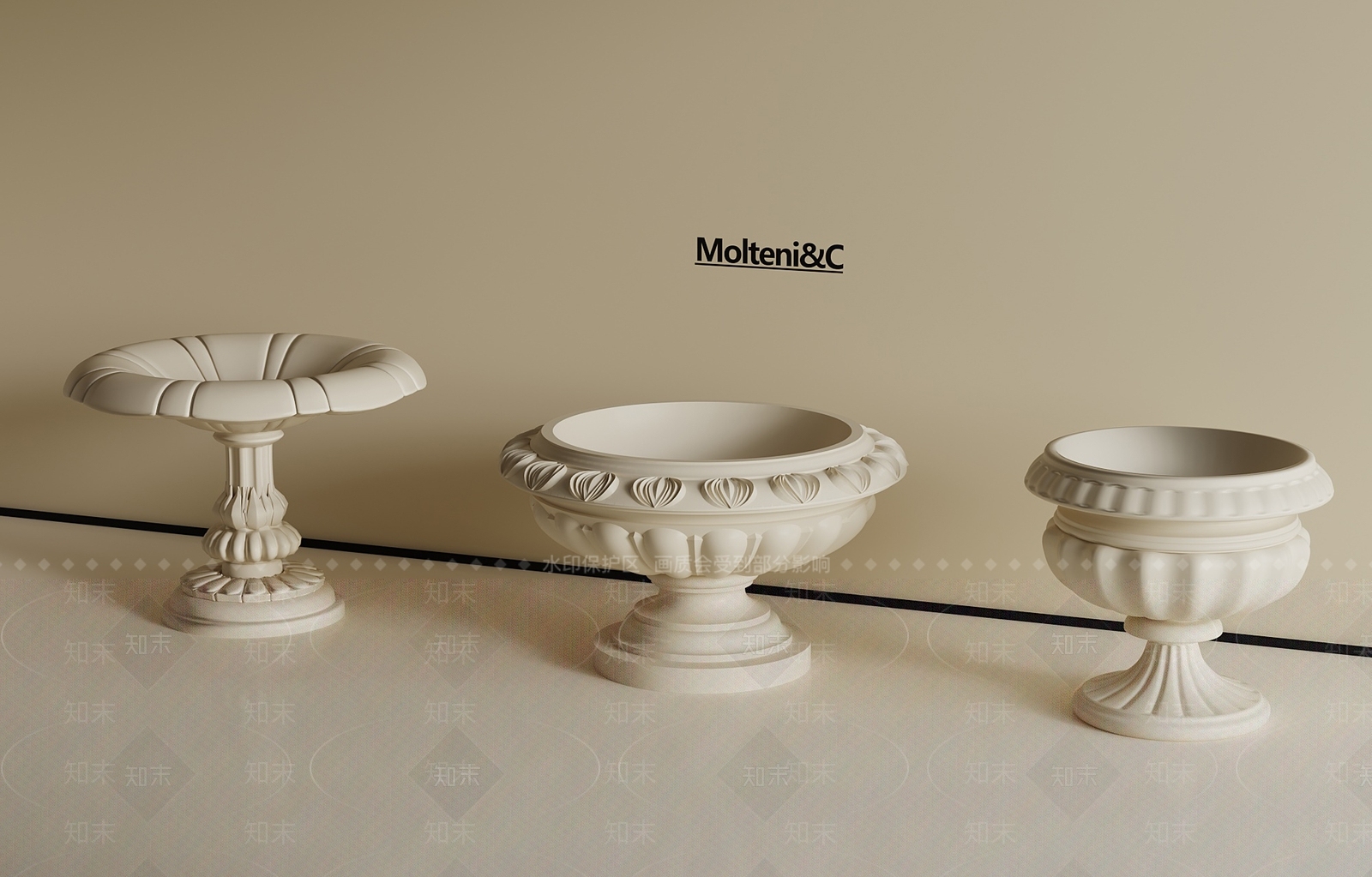 花坛3D模型下载【ID:1192635745】