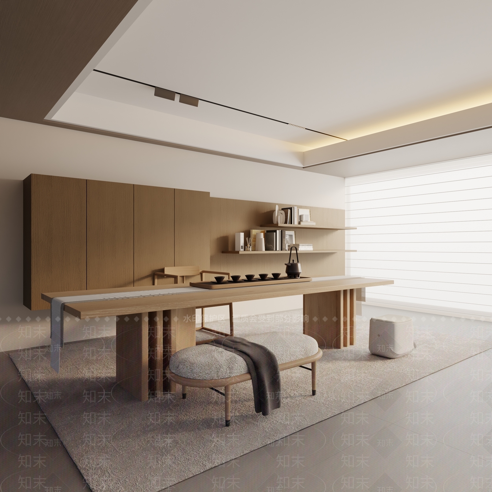 现代茶室3D模型下载【ID:1192642163】
