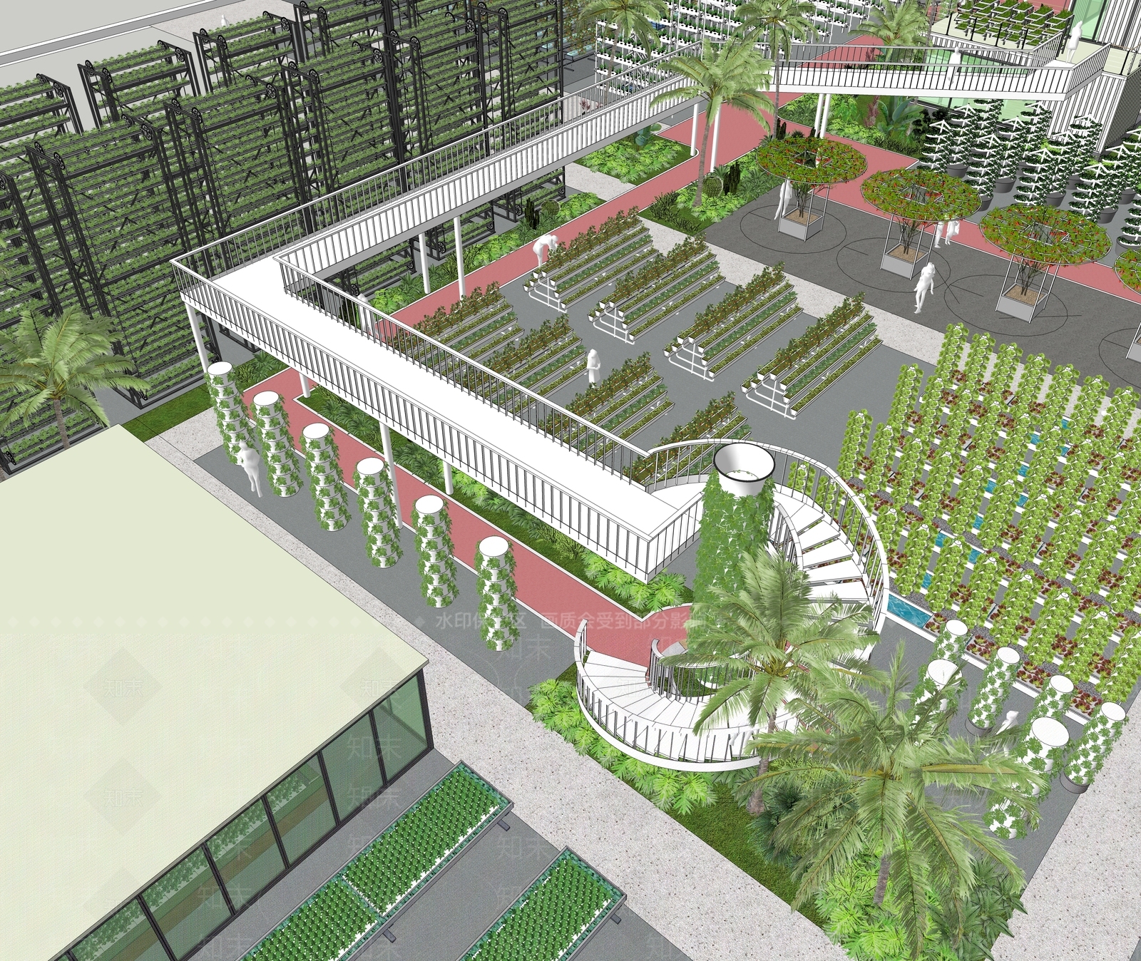 现代乡村公园SU模型下载【ID:1192647376】