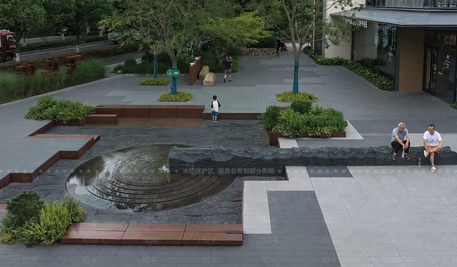 现代新中式水景SU模型下载【ID:1192648258】