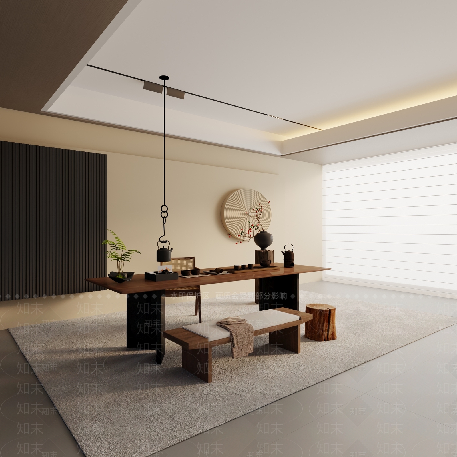 现代茶室3D模型下载【ID:1192652262】
