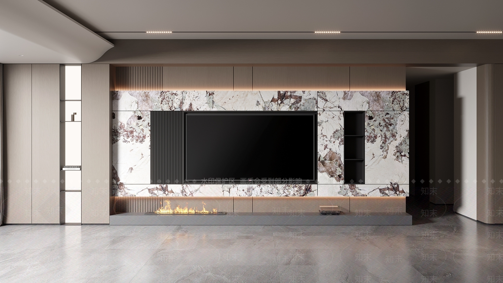 现代背景墙SU模型下载【ID:1192652108】